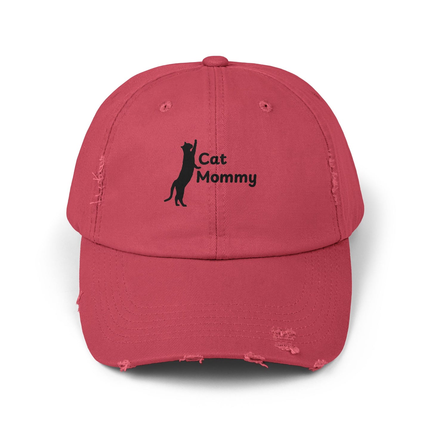 Distressed Cap - Cat Mommy