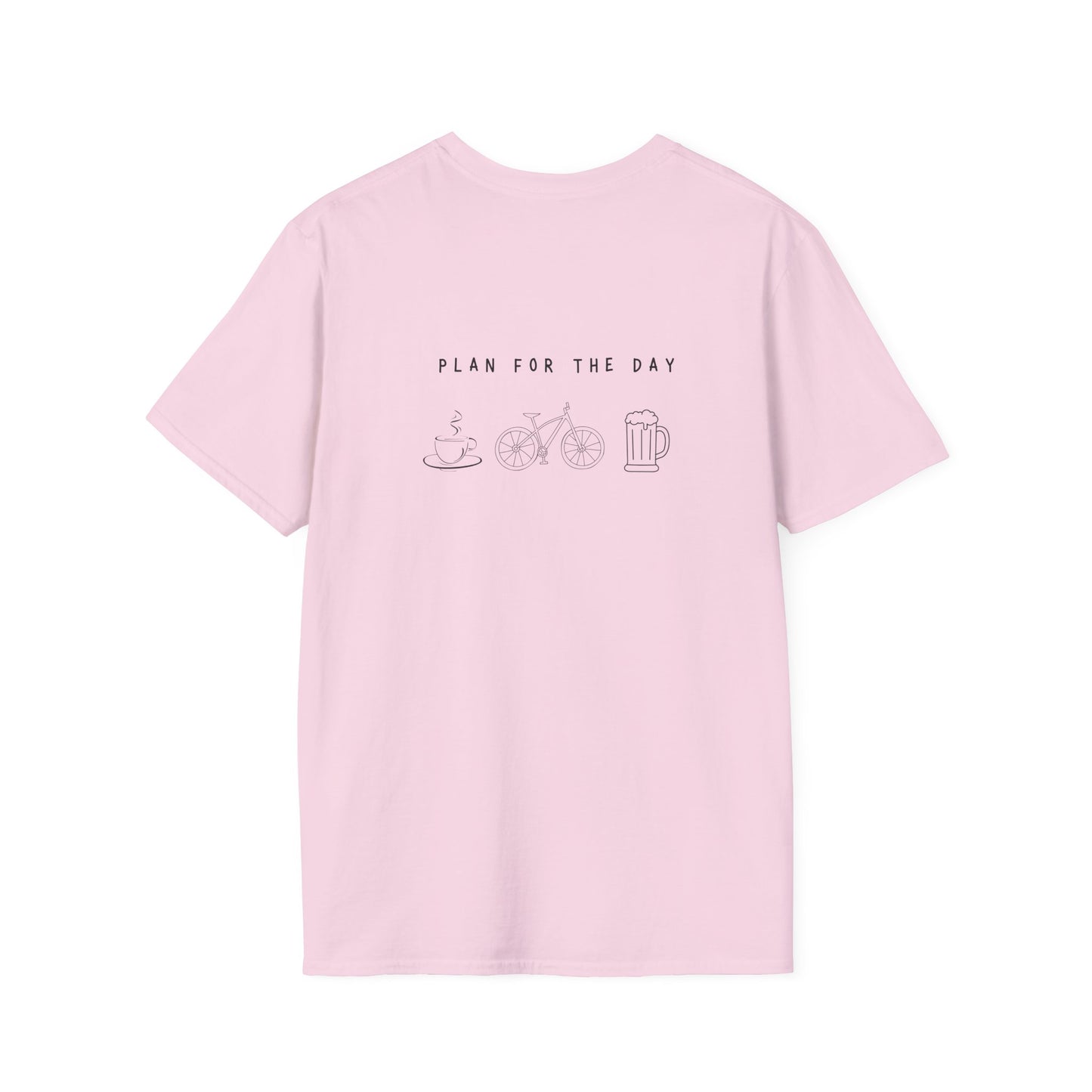 Unisex T-Shirt - Plan for the Day Bicycle & Beer (2-sided graphic)