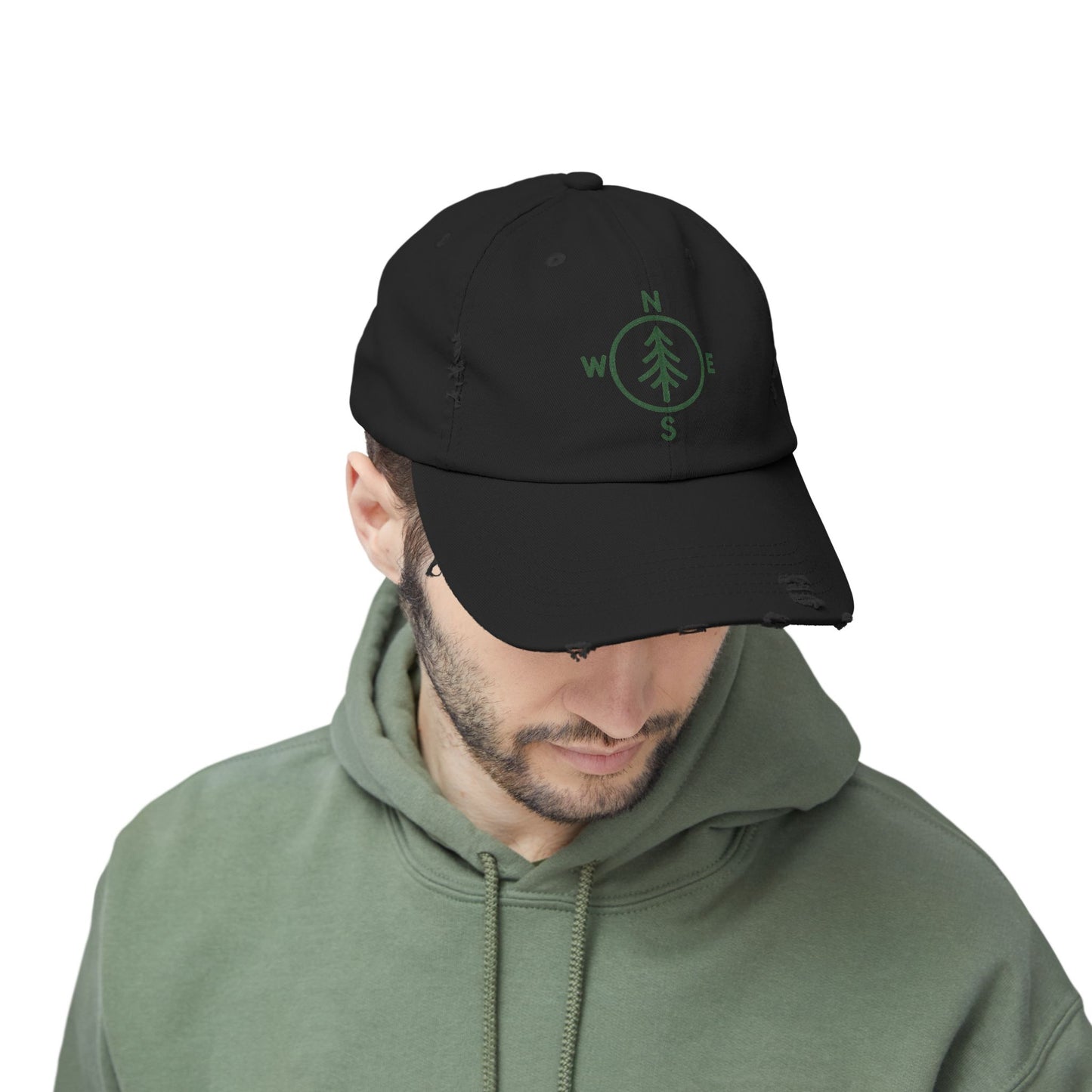 Distressed Cap - Compass Design
