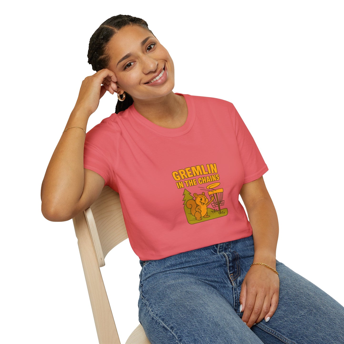 Unisex T-Shirt - Disc Golf Gremlin in the Chains