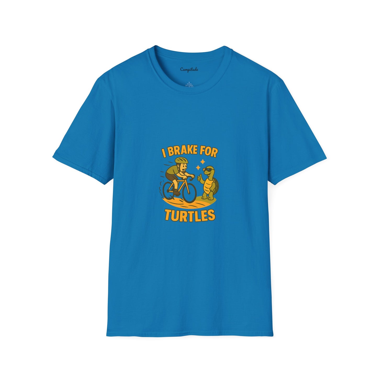 Unisex T-Shirt - Cyclist I Brake for Turtles