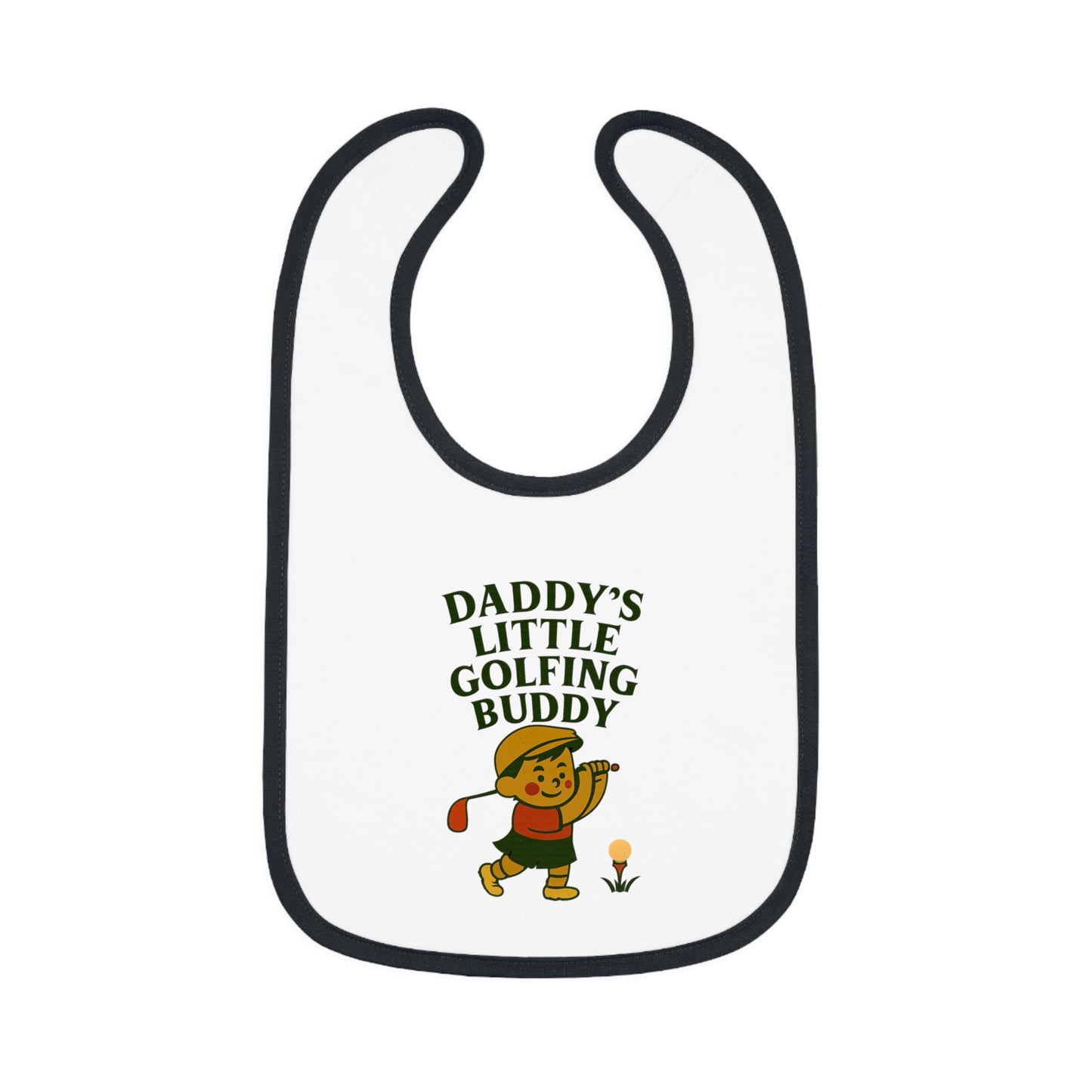 Cute Baby Bib - Daddy's Little Golfing Buddy - Boy