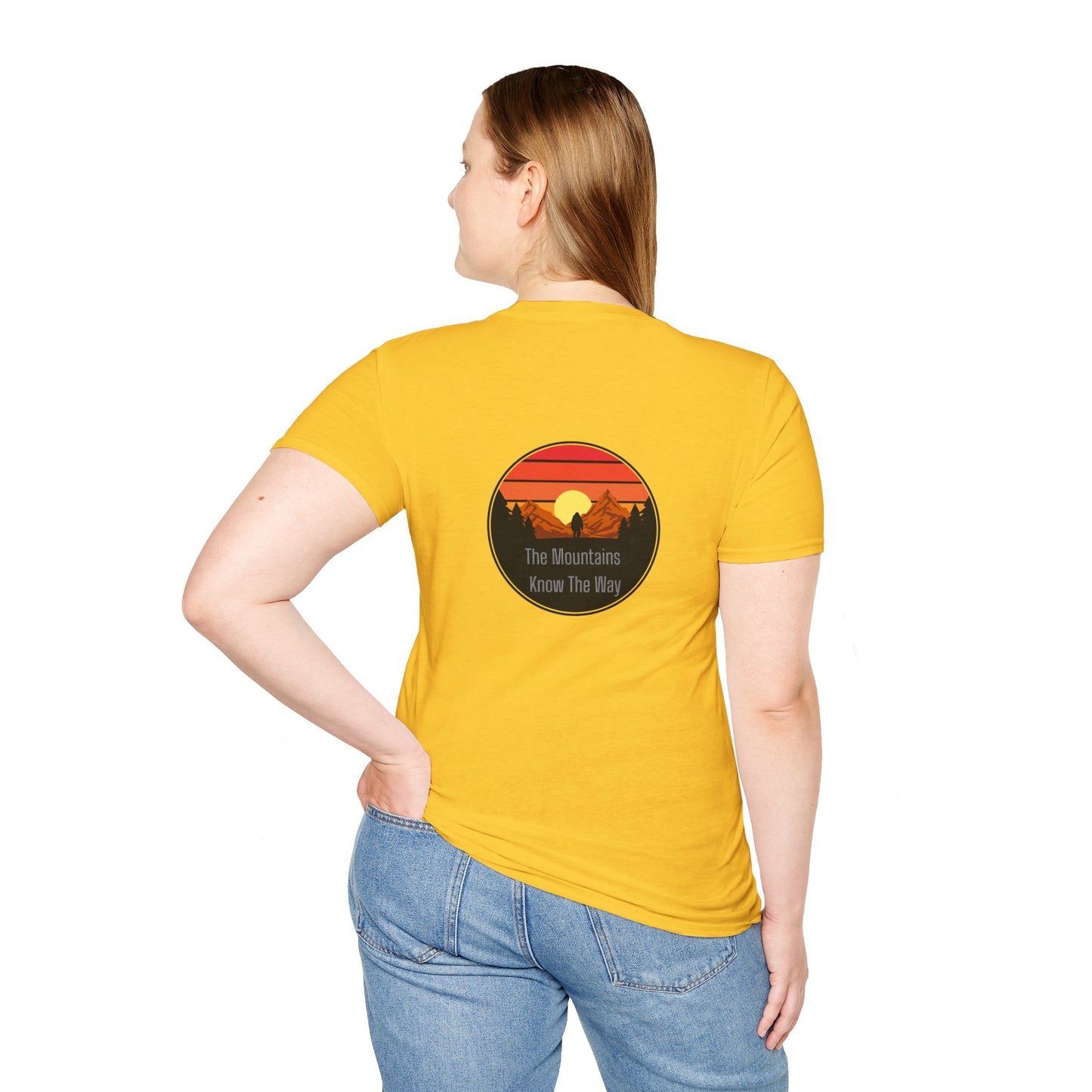 Unisex T-Shirt - The Mountains Know The Way (2-sided graphic)