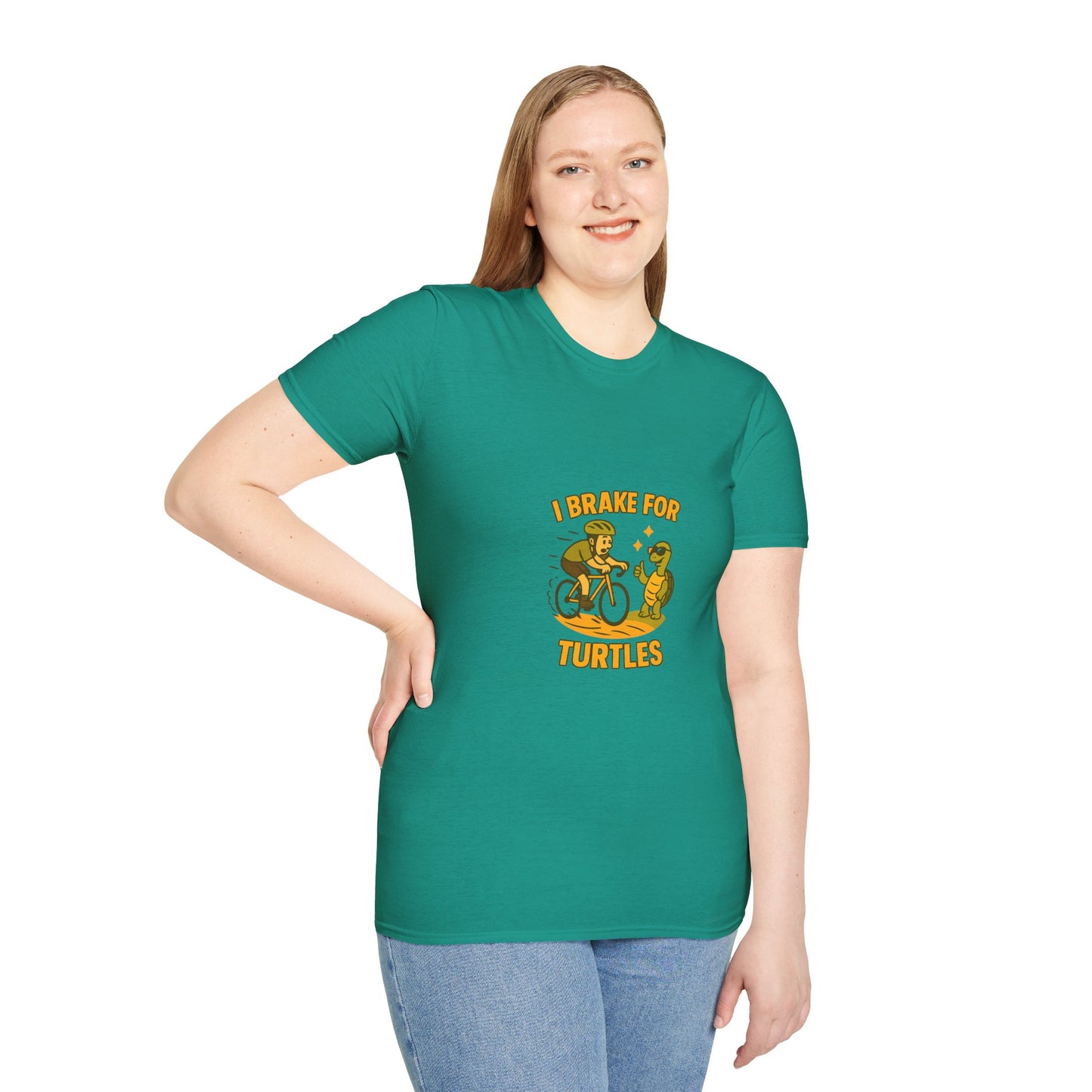 Unisex T-Shirt - Cyclist I Brake for Turtles