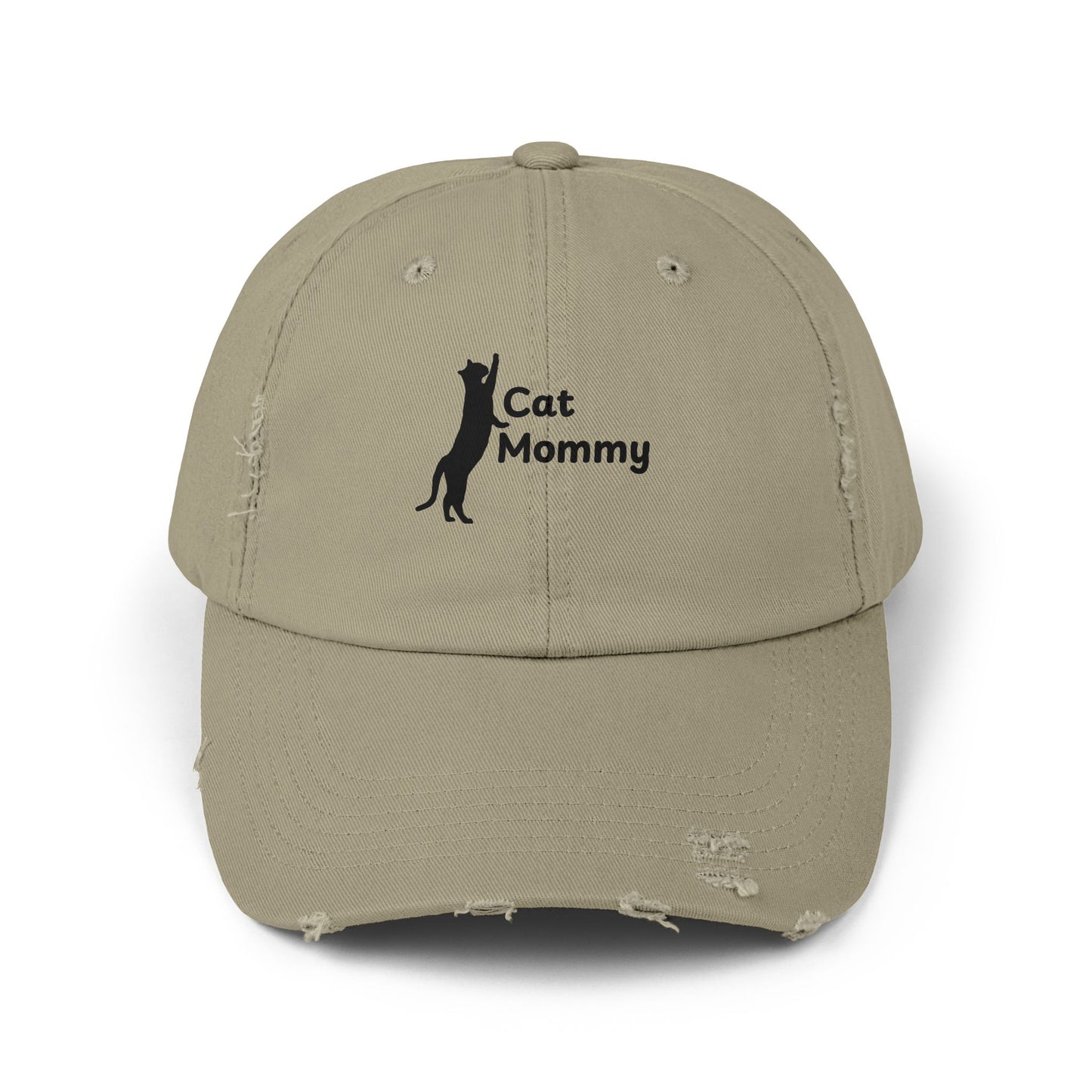 Distressed Cap - Cat Mommy