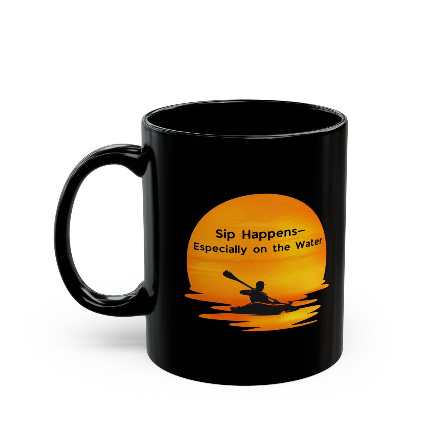 Ceramic Coffee Mug - Sip Happens - Especially On the Water