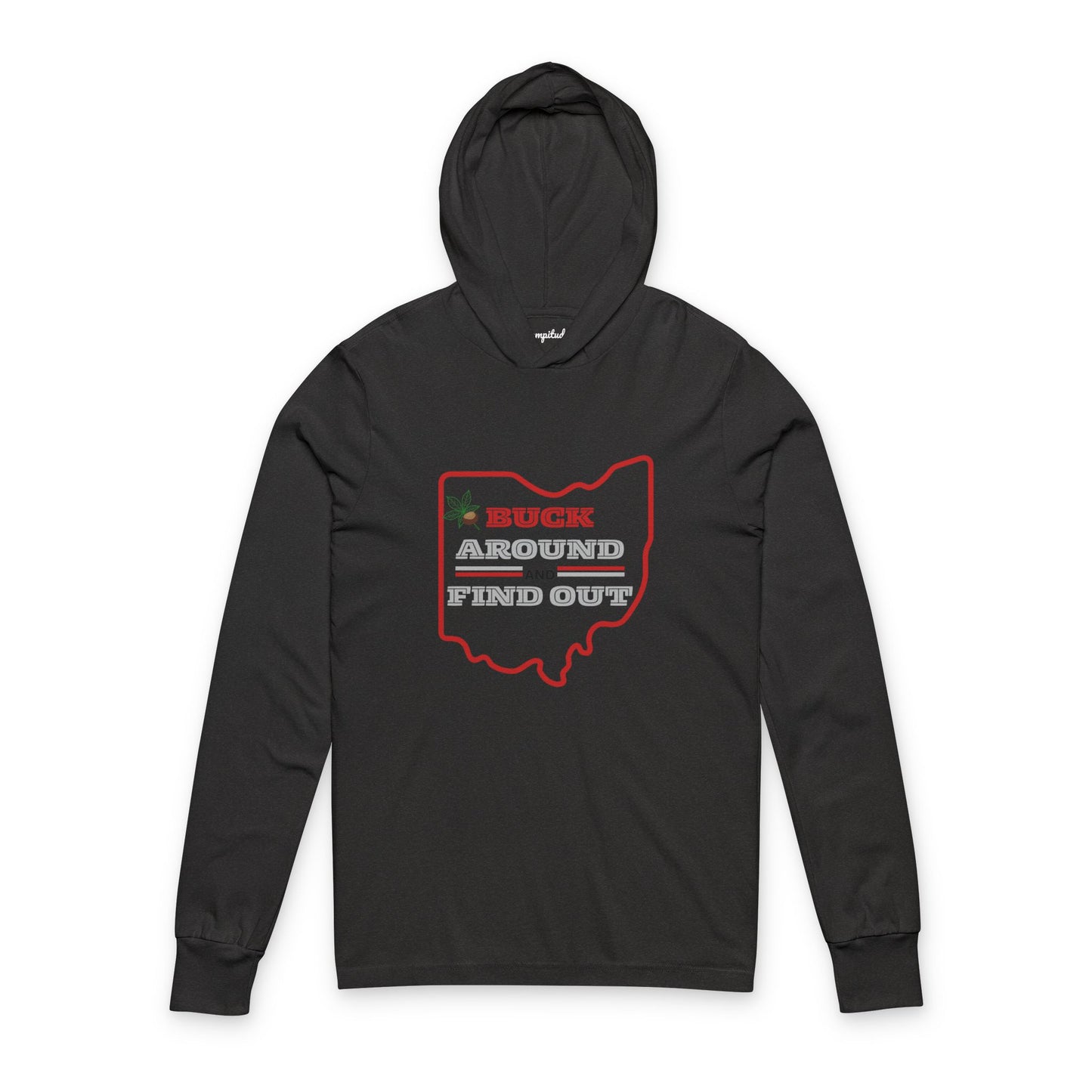 Unisex Hooded Long Sleeve Tee - Buck Around Find Out