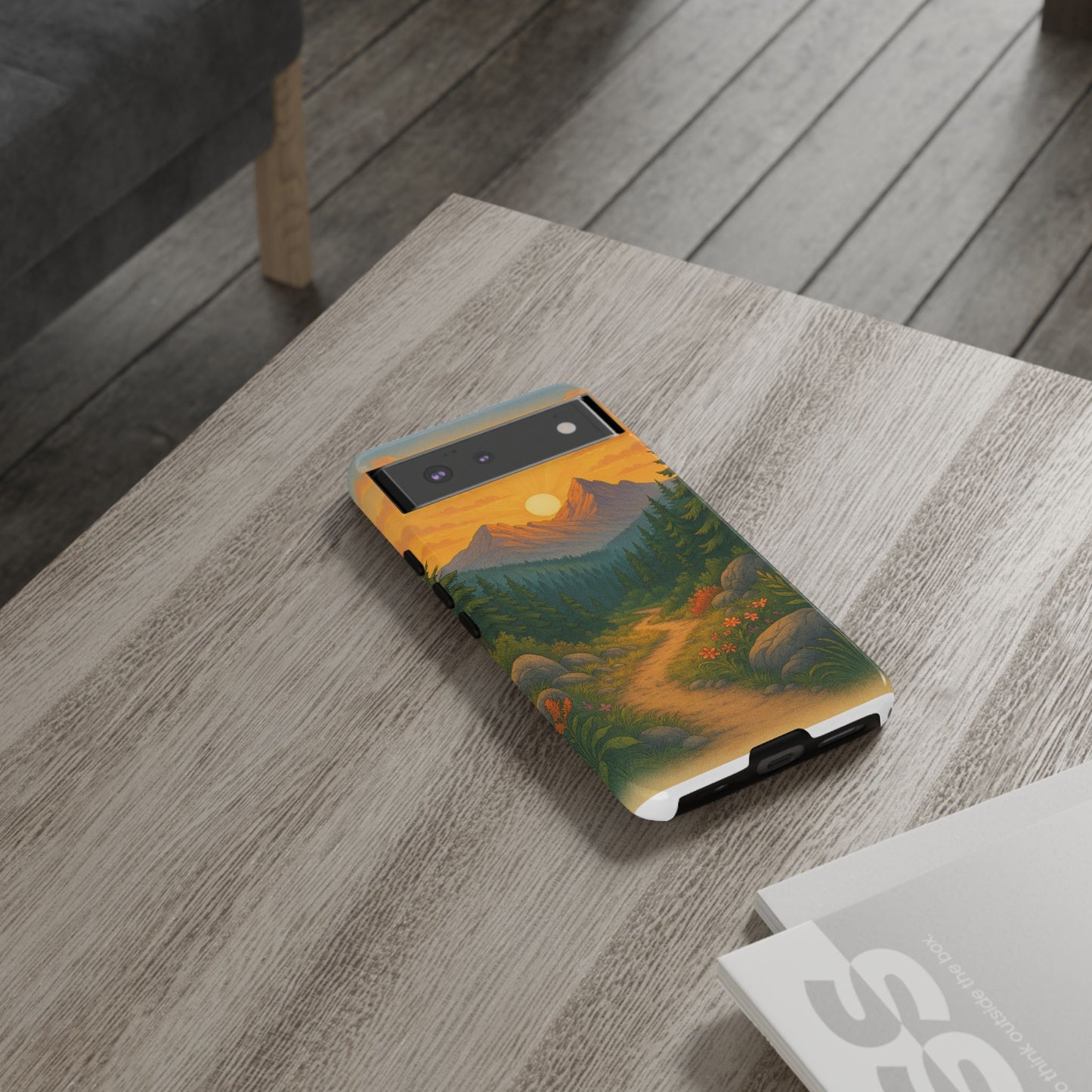 Tough Phone Case - Sunset Mountain Design