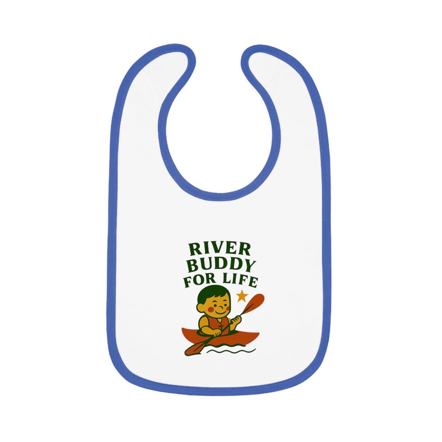 Cute Baby Bib - River Buddy for Life - Boy