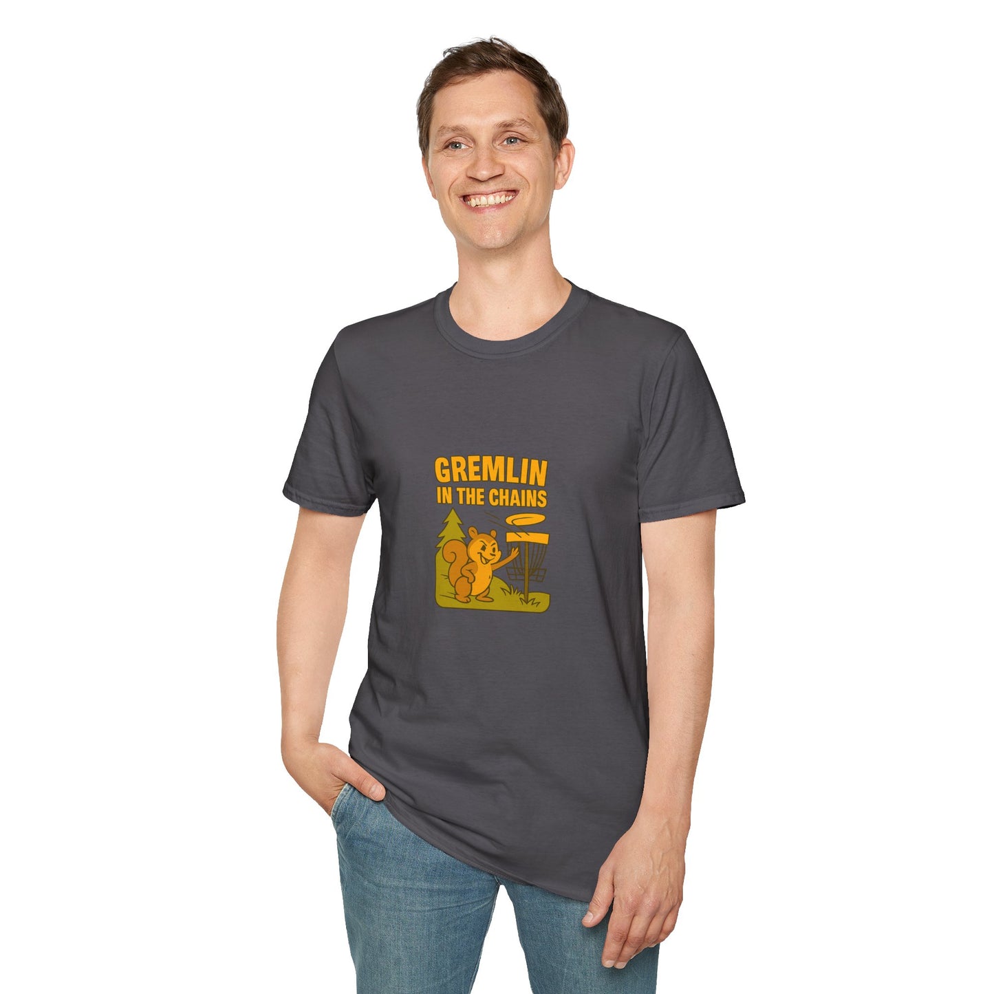 Unisex T-Shirt - Disc Golf Gremlin in the Chains