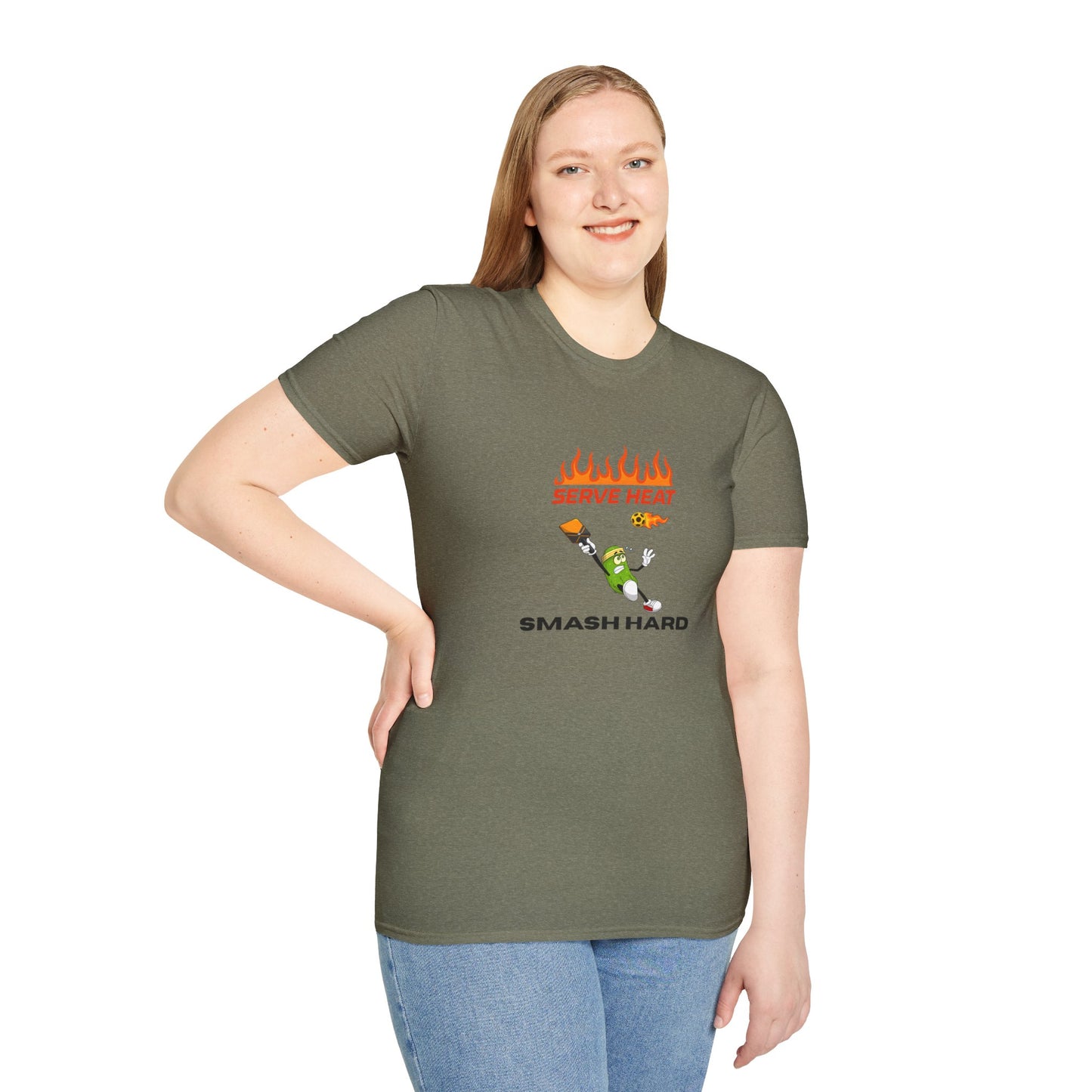 Unisex T-Shirt - Serve Heat Smash Hard