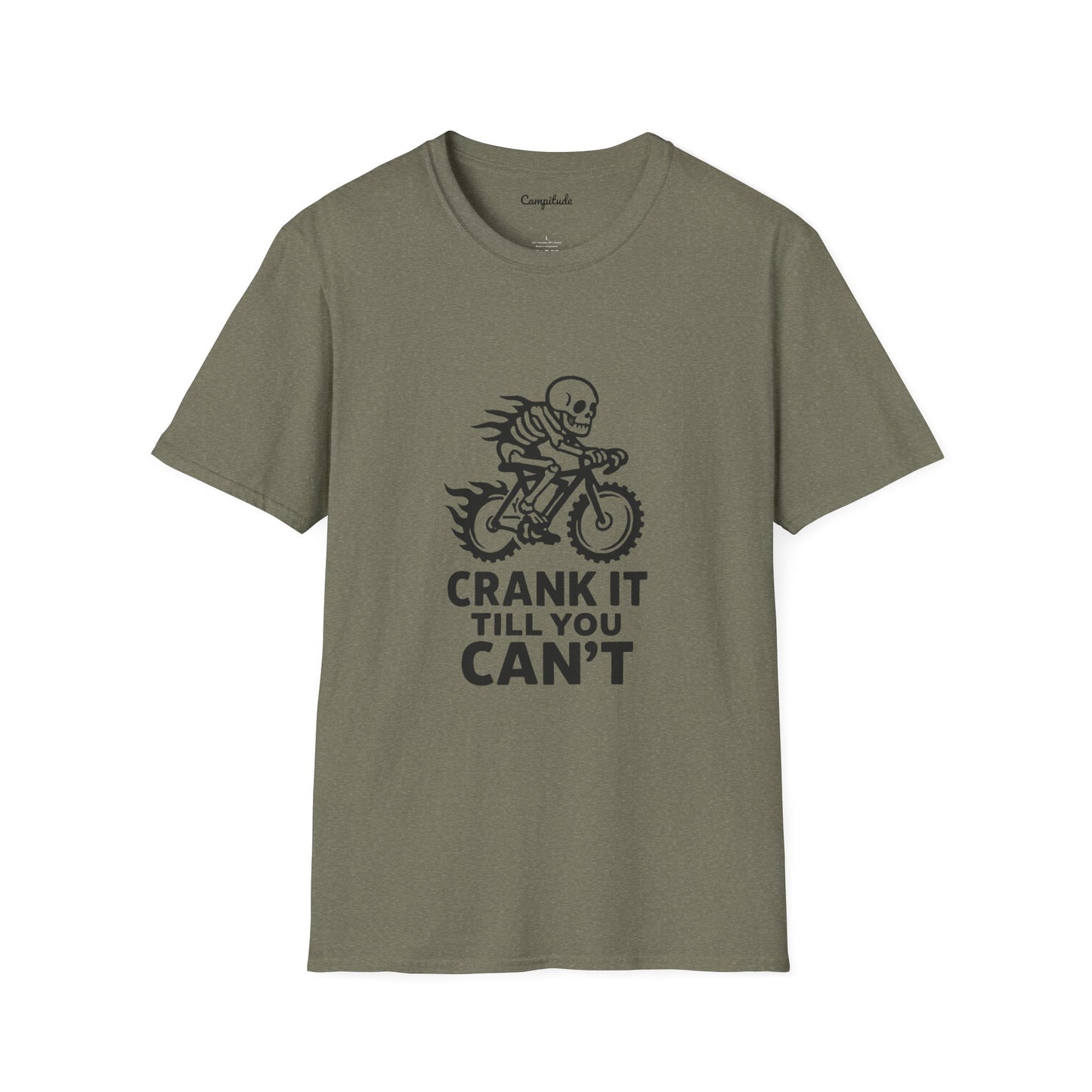 Unisex T-Shirt - Cool Skeleton Bike Rider