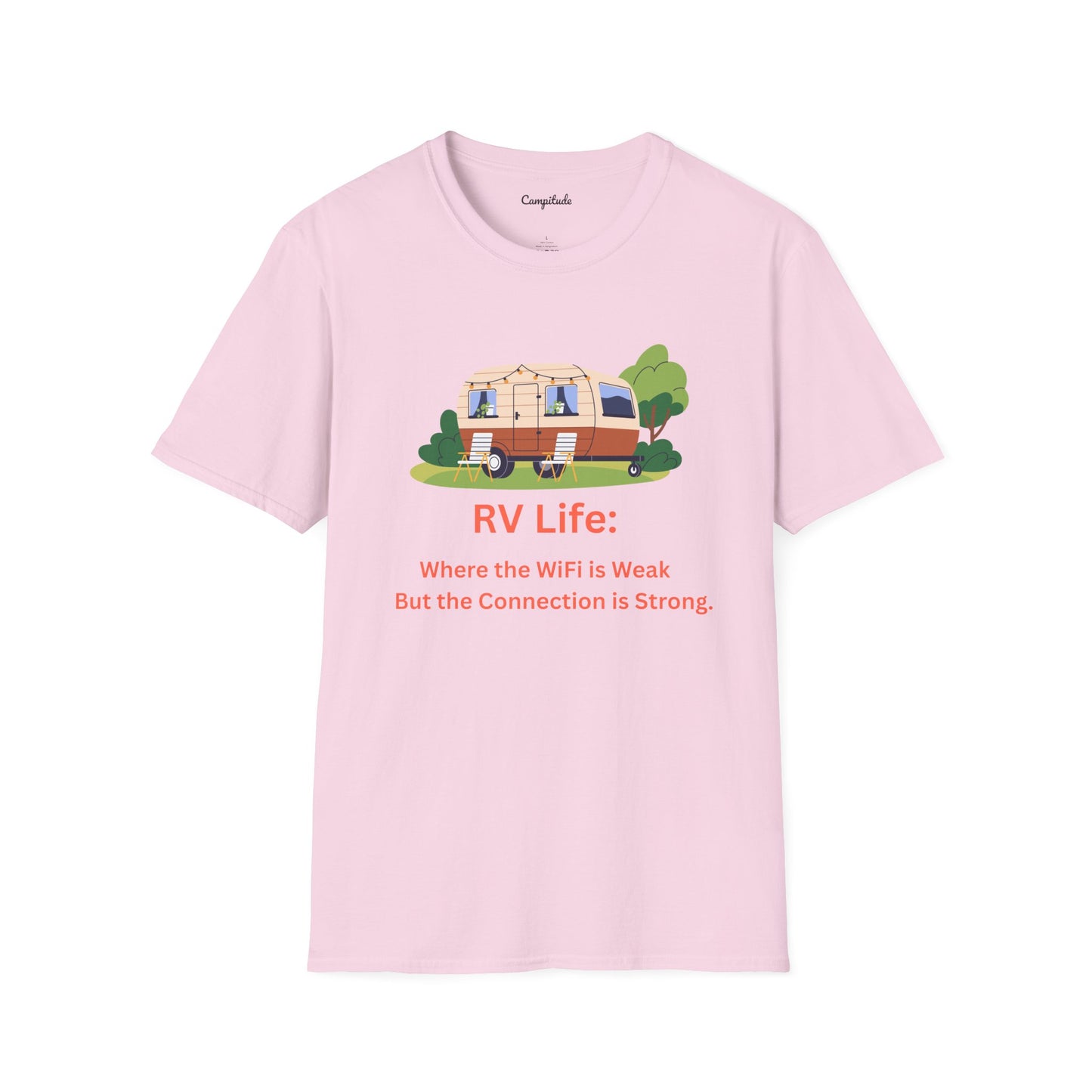 Unisex T-Shirt - RV Life Where the Connection is Weak, But the Connection is Strong (Vintage)