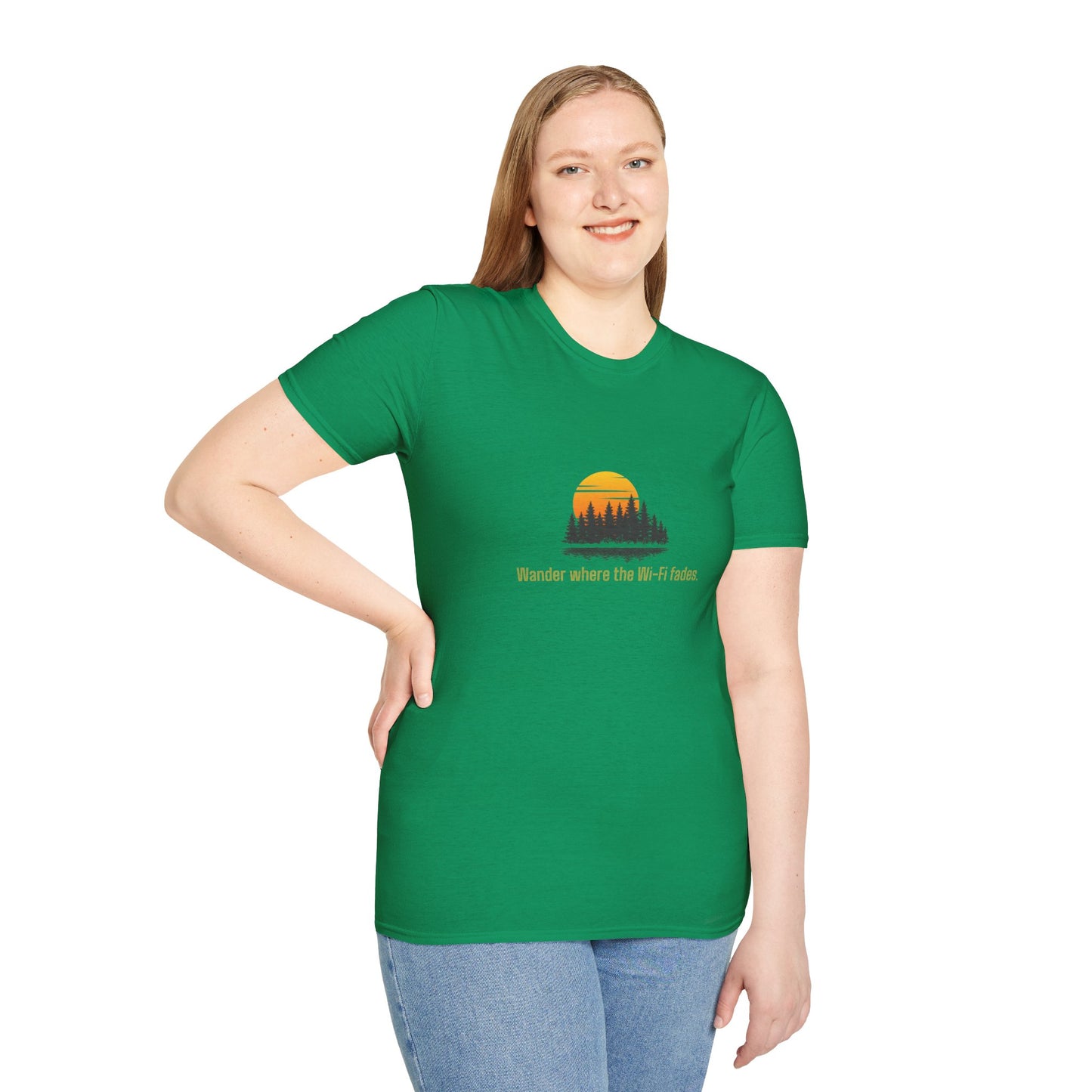 Unisex T-Shirt - Wander Where the Wi-Fi Fades