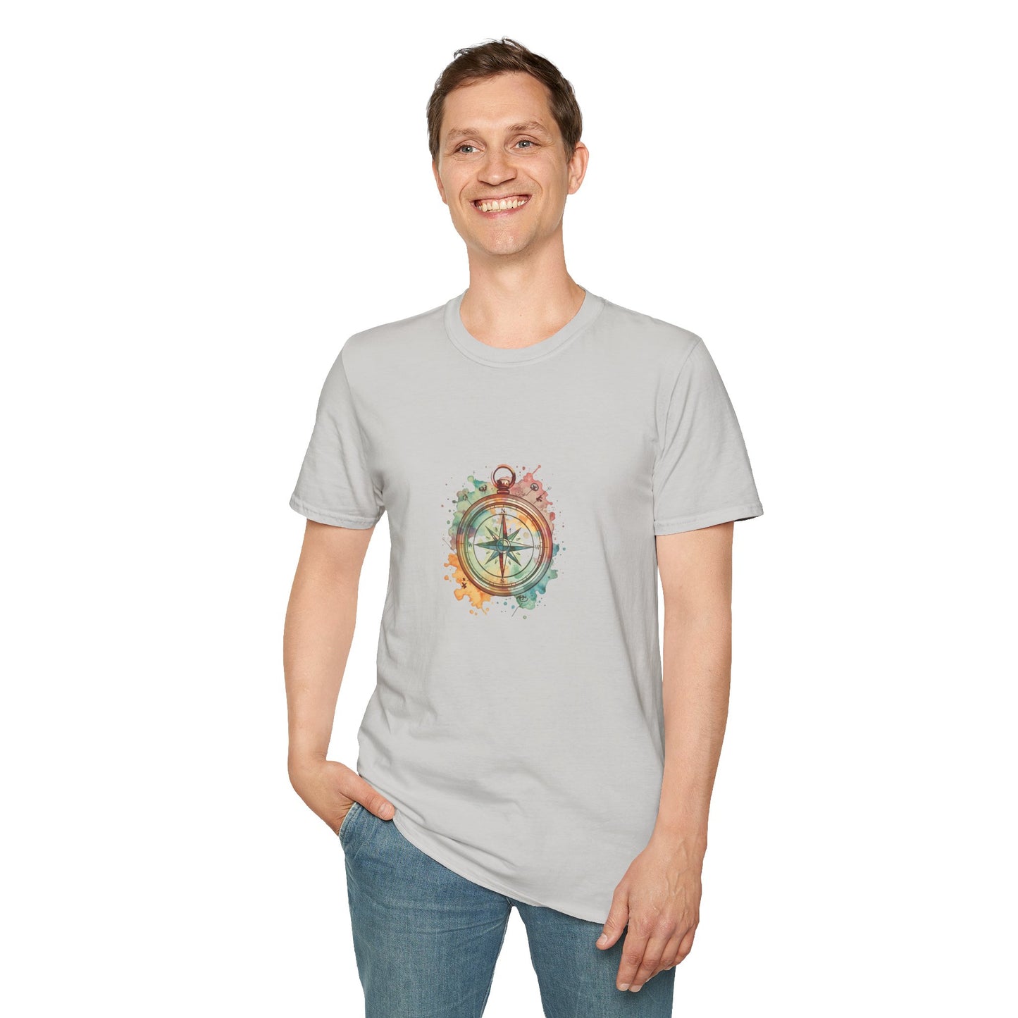 Unisex T-Shirt - Geocache Colorful Compass