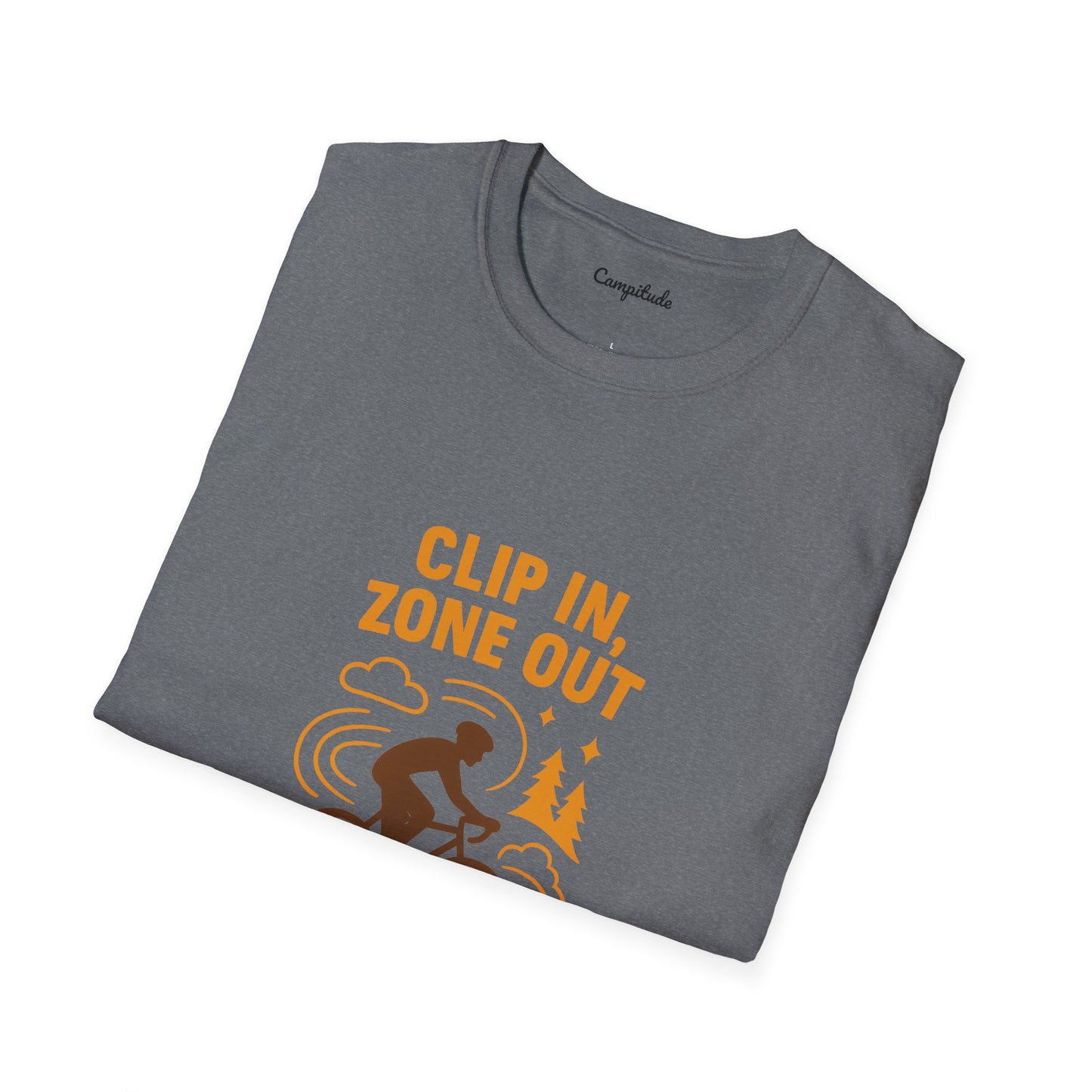 Unisex T-Shirt - Cyclist Clip in, Zone Out
