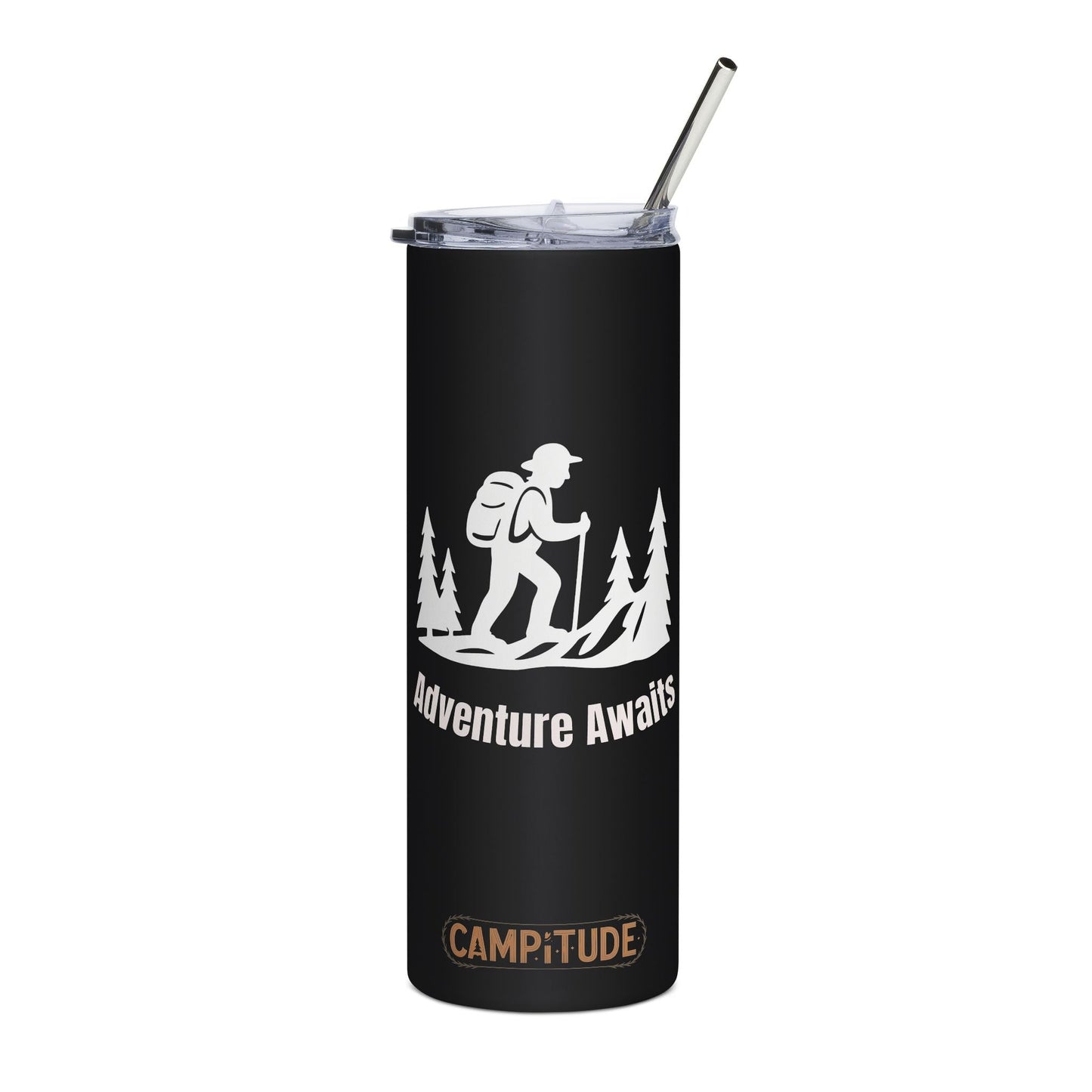 Stainless Steel Tumbler - Trail Tested Hiking Tumbler (White), 20oz