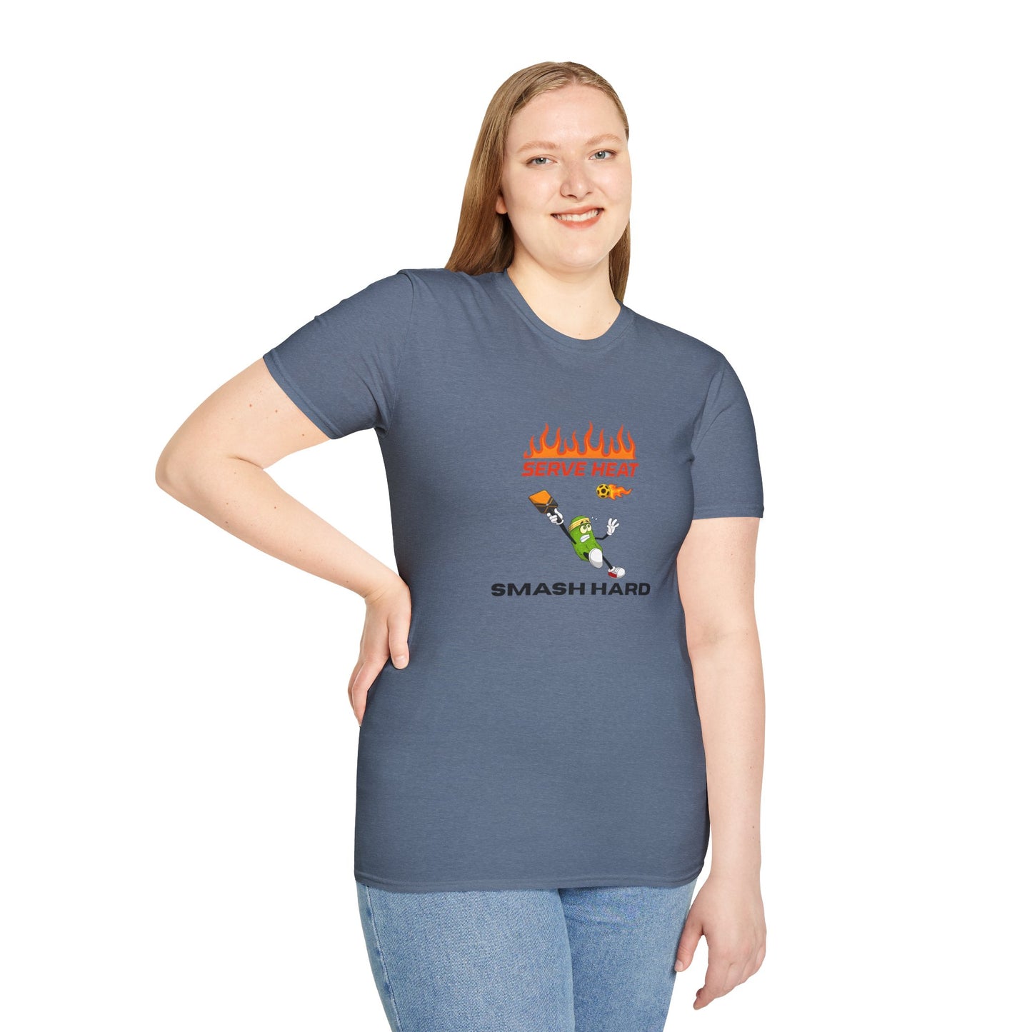Unisex T-Shirt - Serve Heat Smash Hard