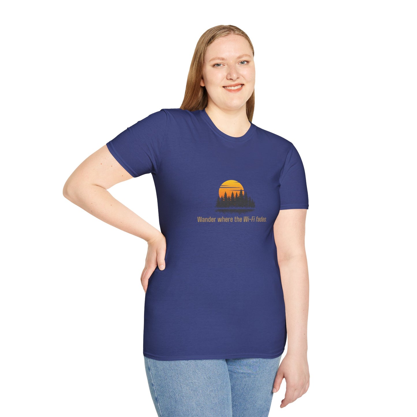 Unisex T-Shirt - Wander Where the Wi-Fi Fades