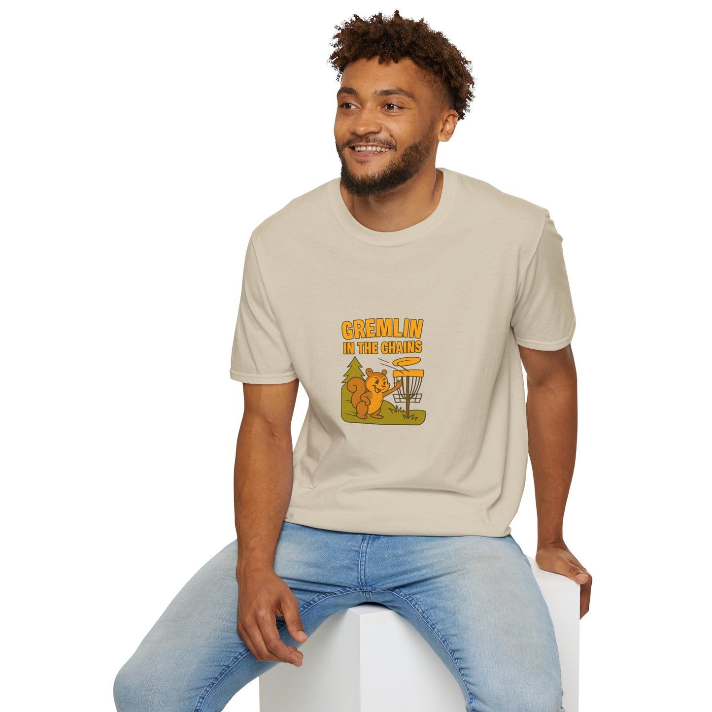 Unisex T-Shirt - Disc Golf Gremlin in the Chains