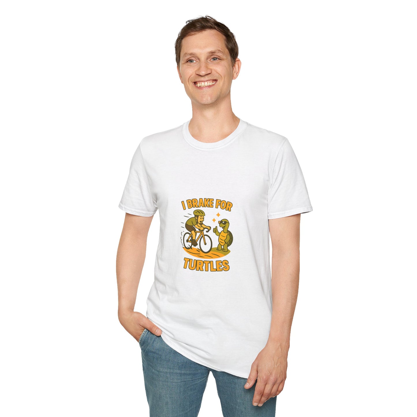 Unisex T-Shirt - Cyclist I Brake for Turtles