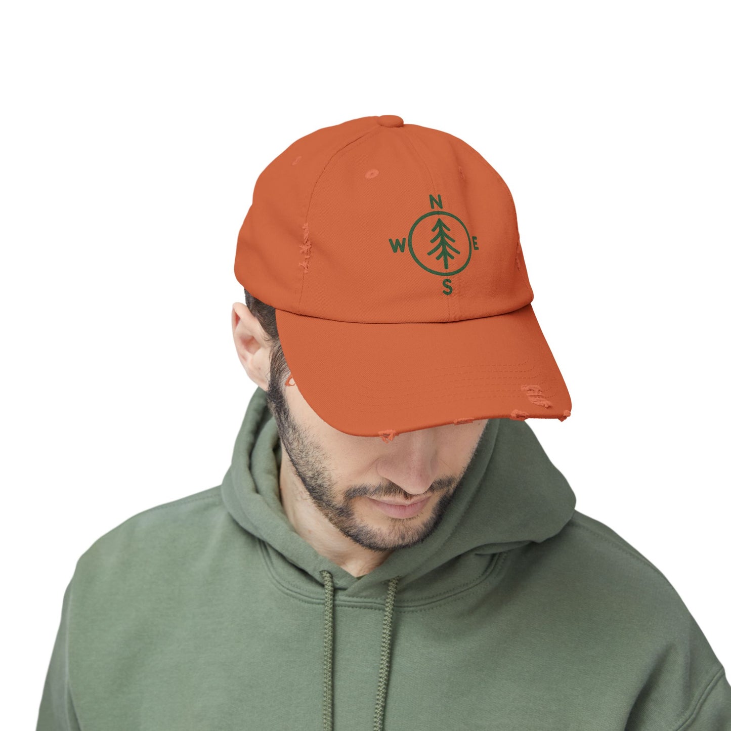 Distressed Cap - Compass Design