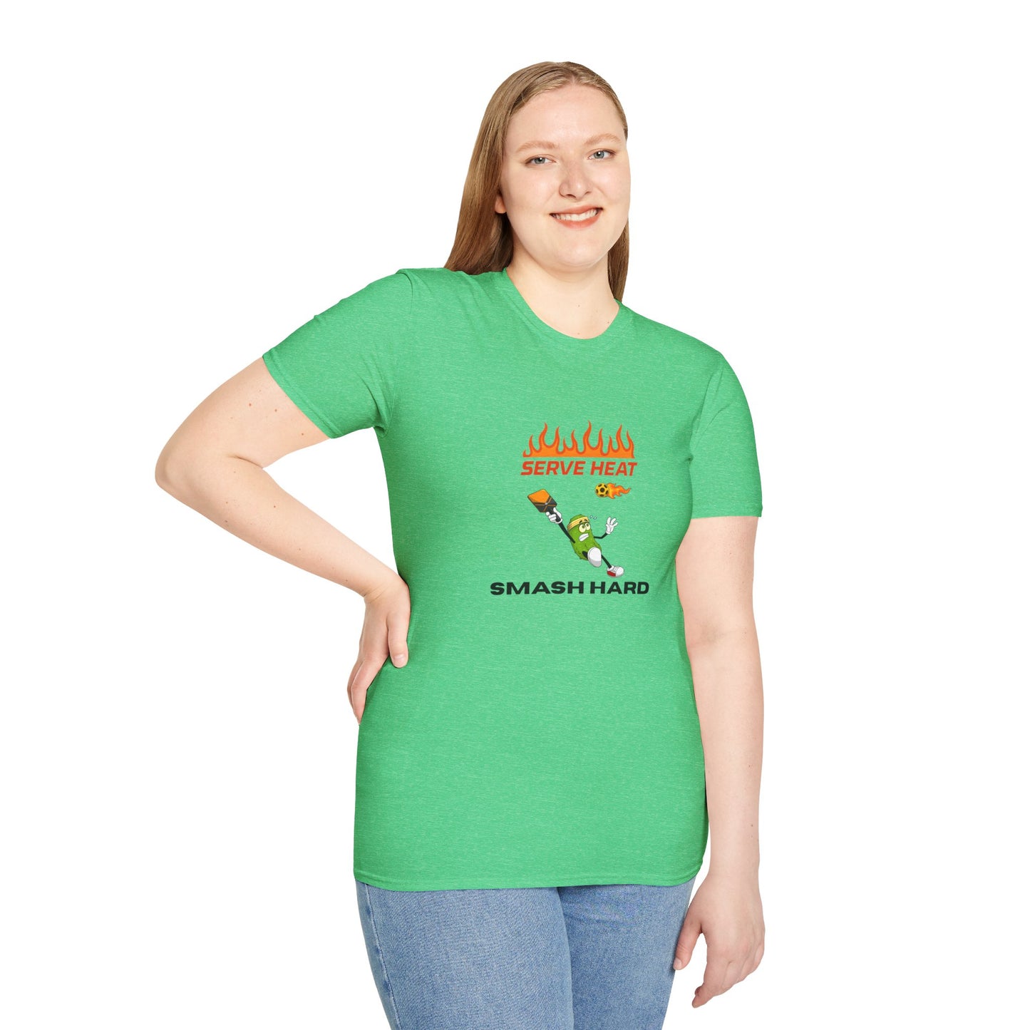 Unisex T-Shirt - Serve Heat Smash Hard