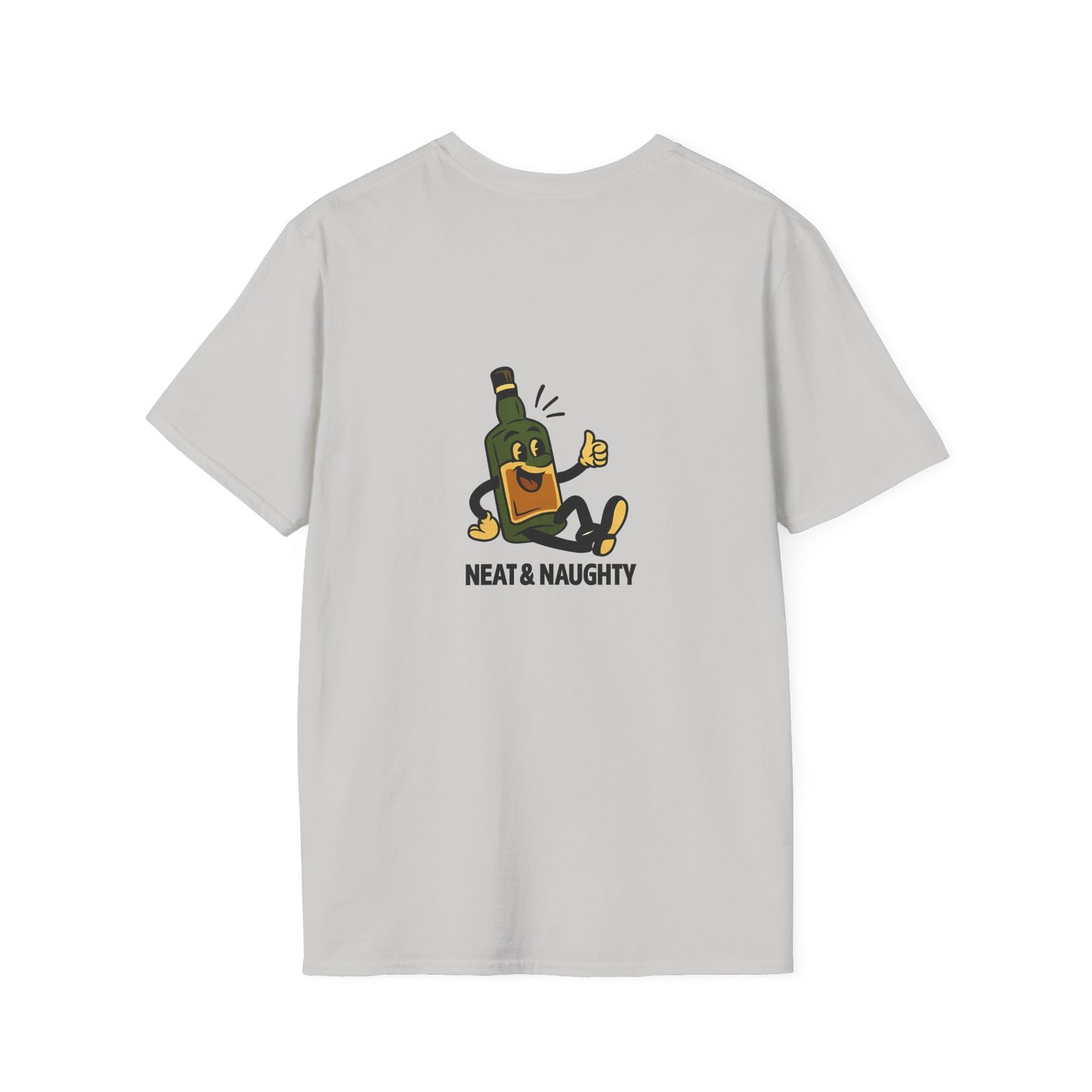 Unisex T-Shirt - Neat & Naughty - Scotch/Bourbon (2-sided graphic)
