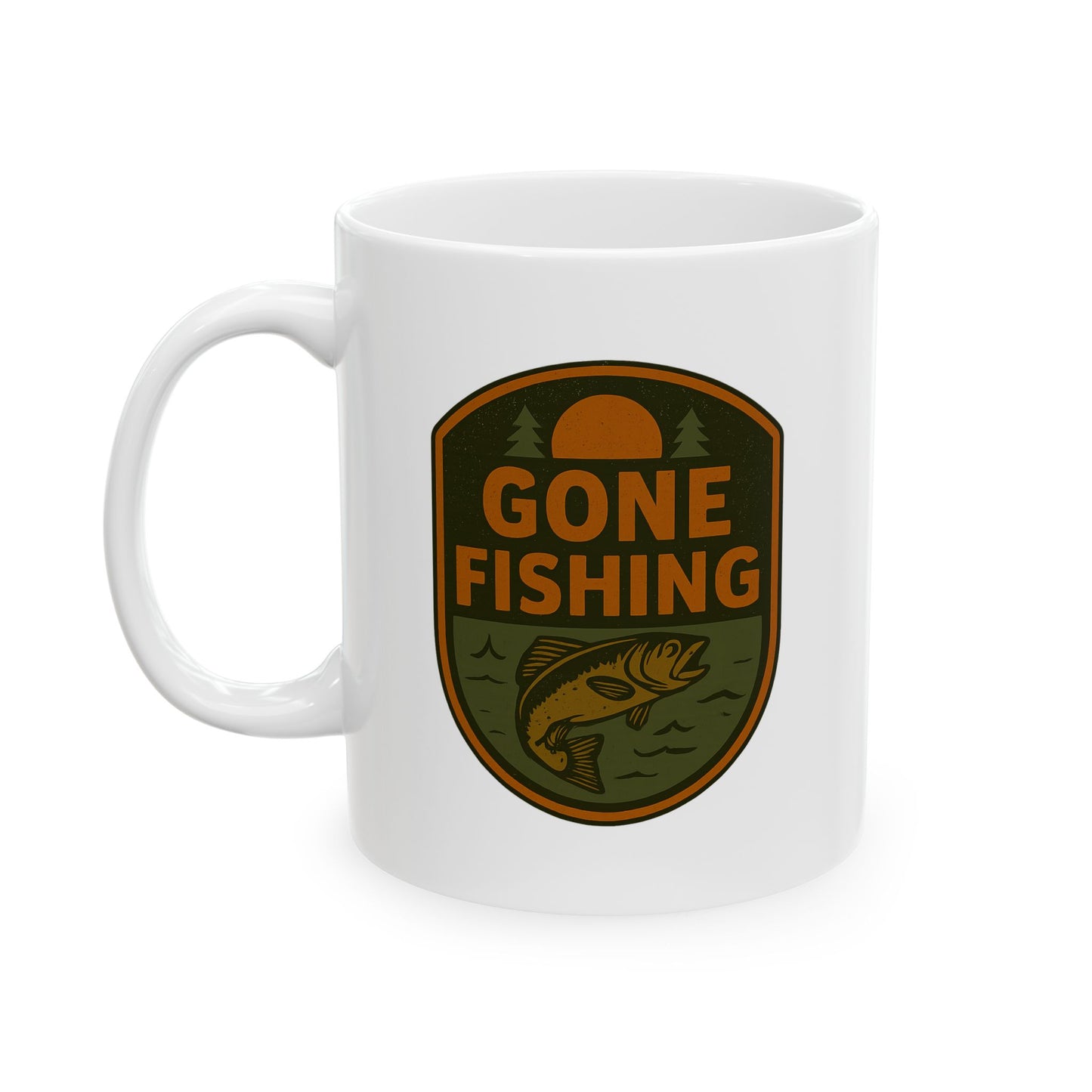 Ceramic Coffee Mug - Gone Fishing
