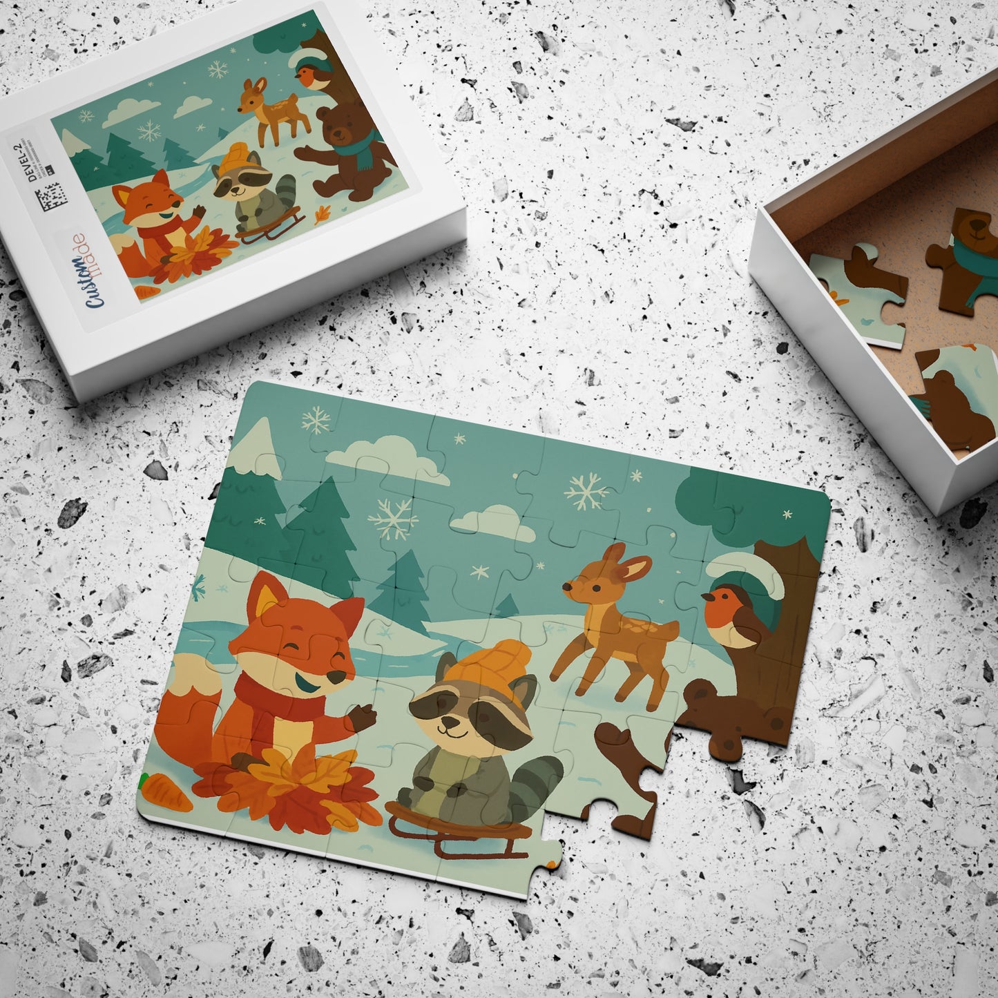 Charming Kids' Winter Puzzle - 30-Piece