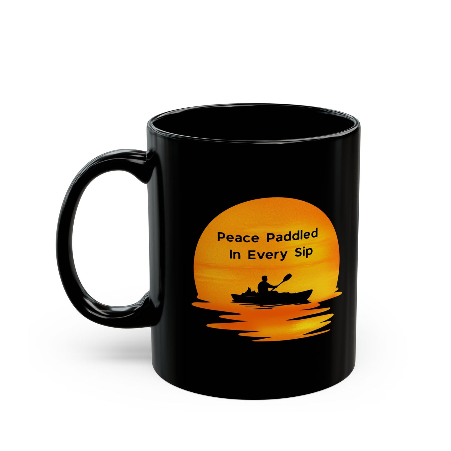 Ceramic Coffee Mug - Peace Paddled In Every Sip