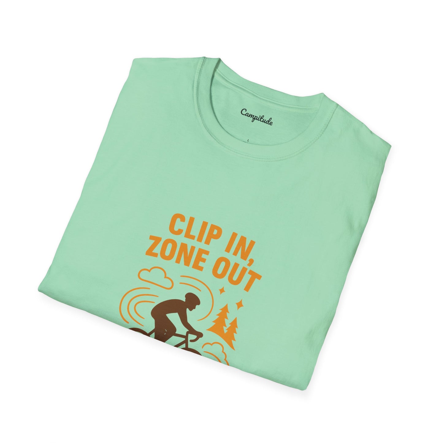 Unisex T-Shirt - Cyclist Clip in, Zone Out