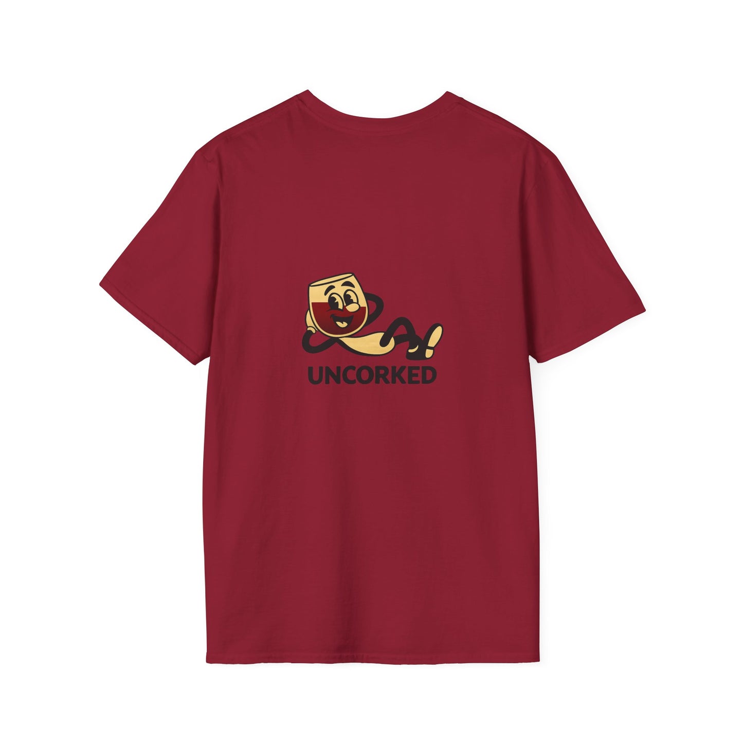 Unisex T-Shirt - Uncorked - Wine (2-sided graphic)