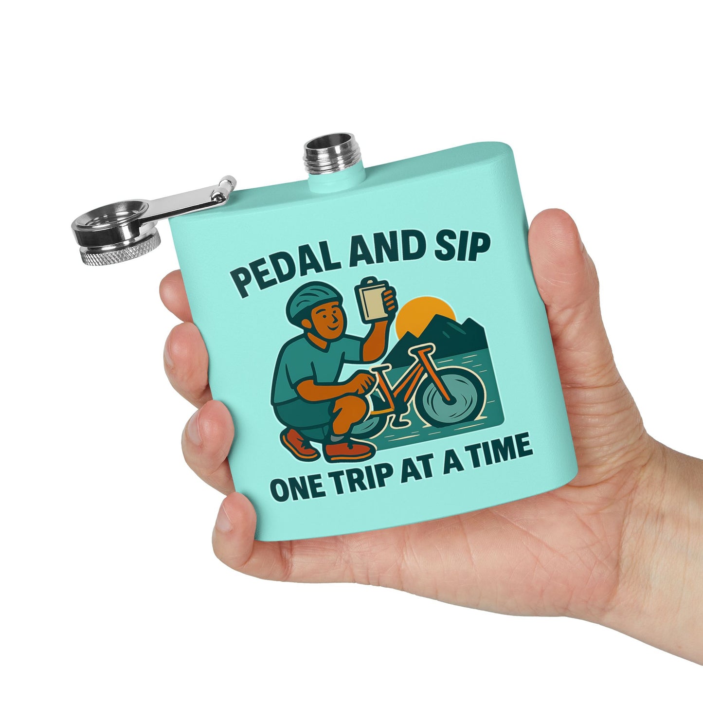 Bicycling Flask - Pedal and Sip One Trip at a Time