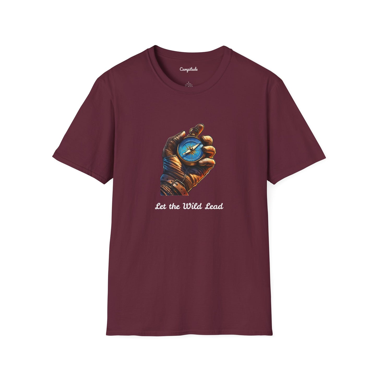 Unisex T-Shirt - Let the Wild Lead Adventure Compass