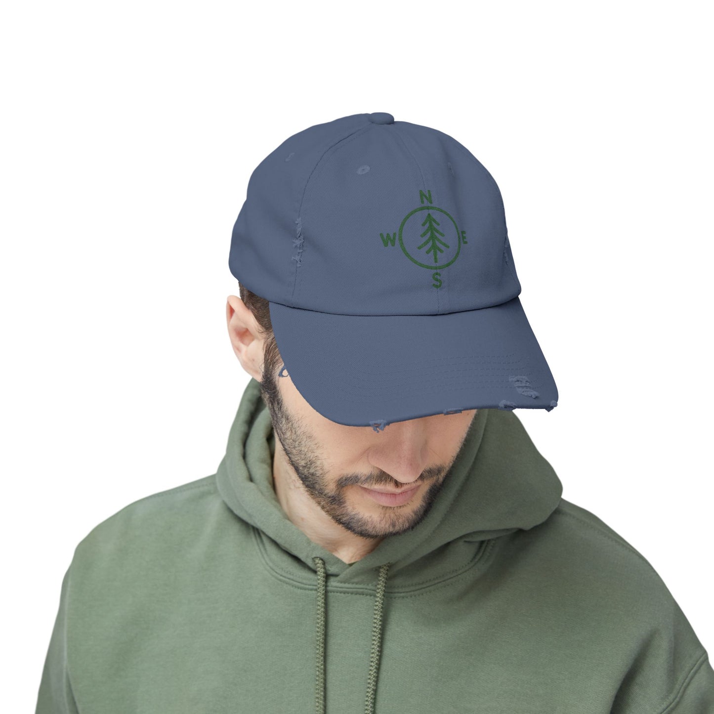 Distressed Cap - Compass Design