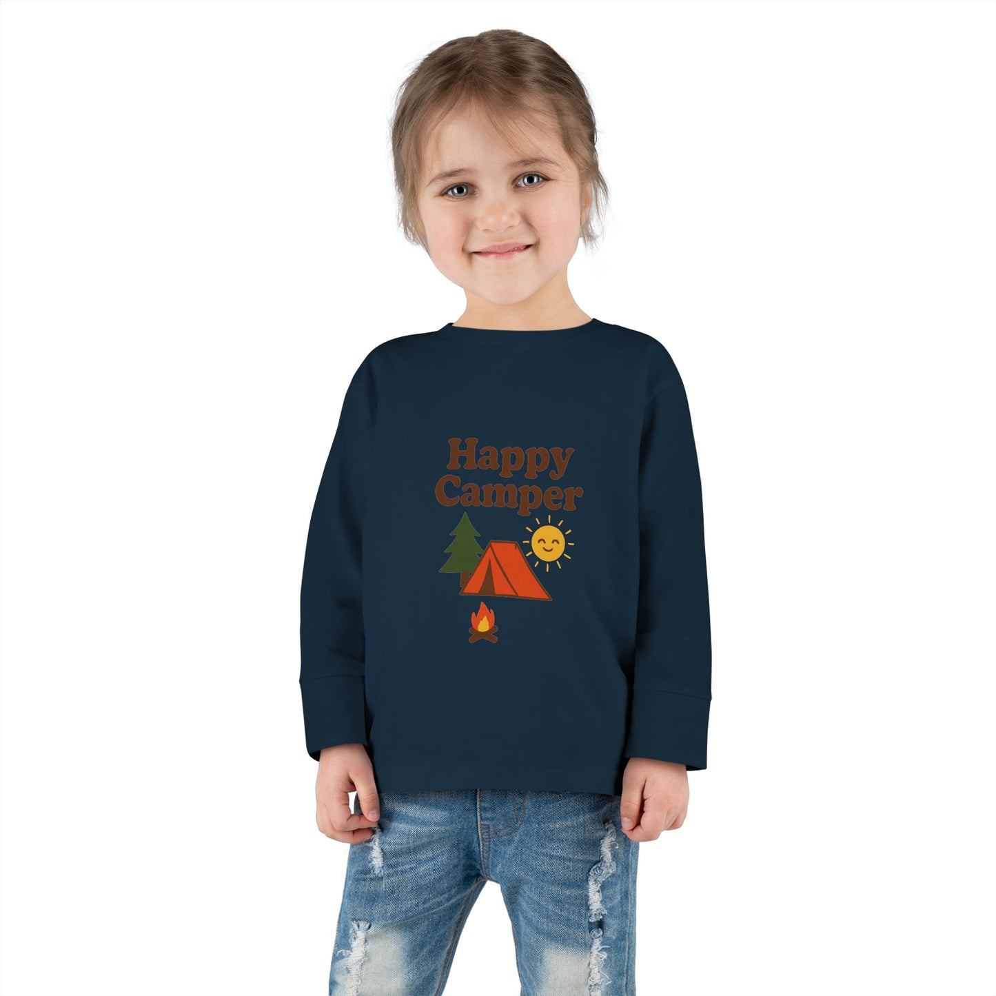 Toddler Long Sleeve T-Shirt - Happy Camper