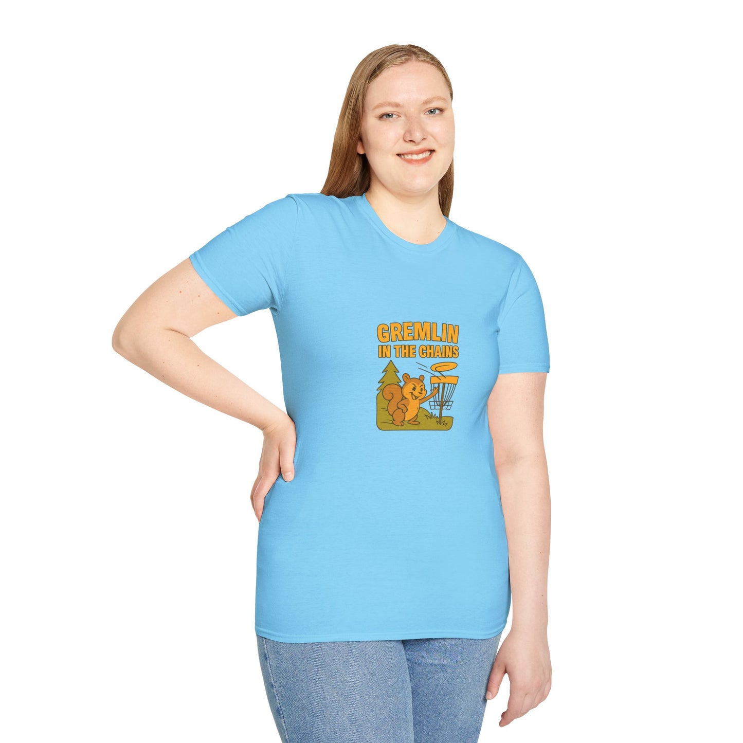Unisex T-Shirt - Disc Golf Gremlin in the Chains