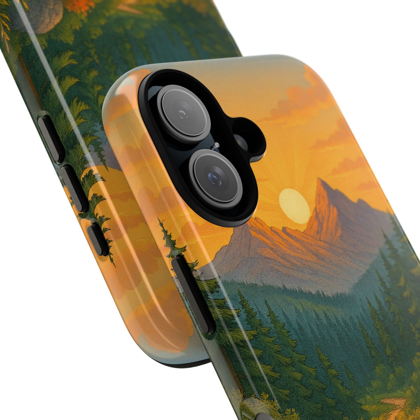 Tough Phone Case - Sunset Mountain Design