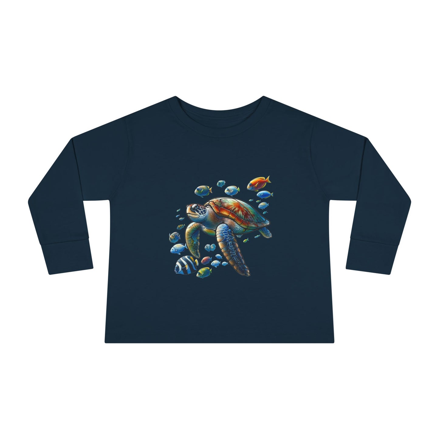 Toddler Long Sleeve T-Shirt - Sea Turtle Design