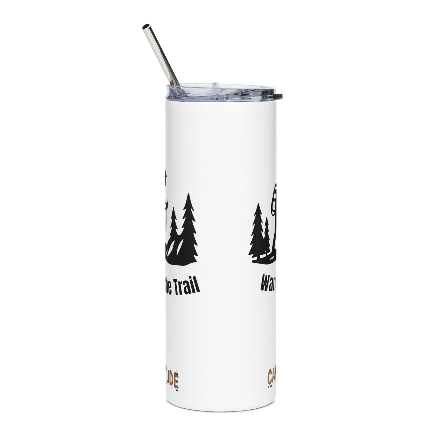 Stainless Steel Tumbler - Trail Tested Hiking Tumbler (White), 20oz