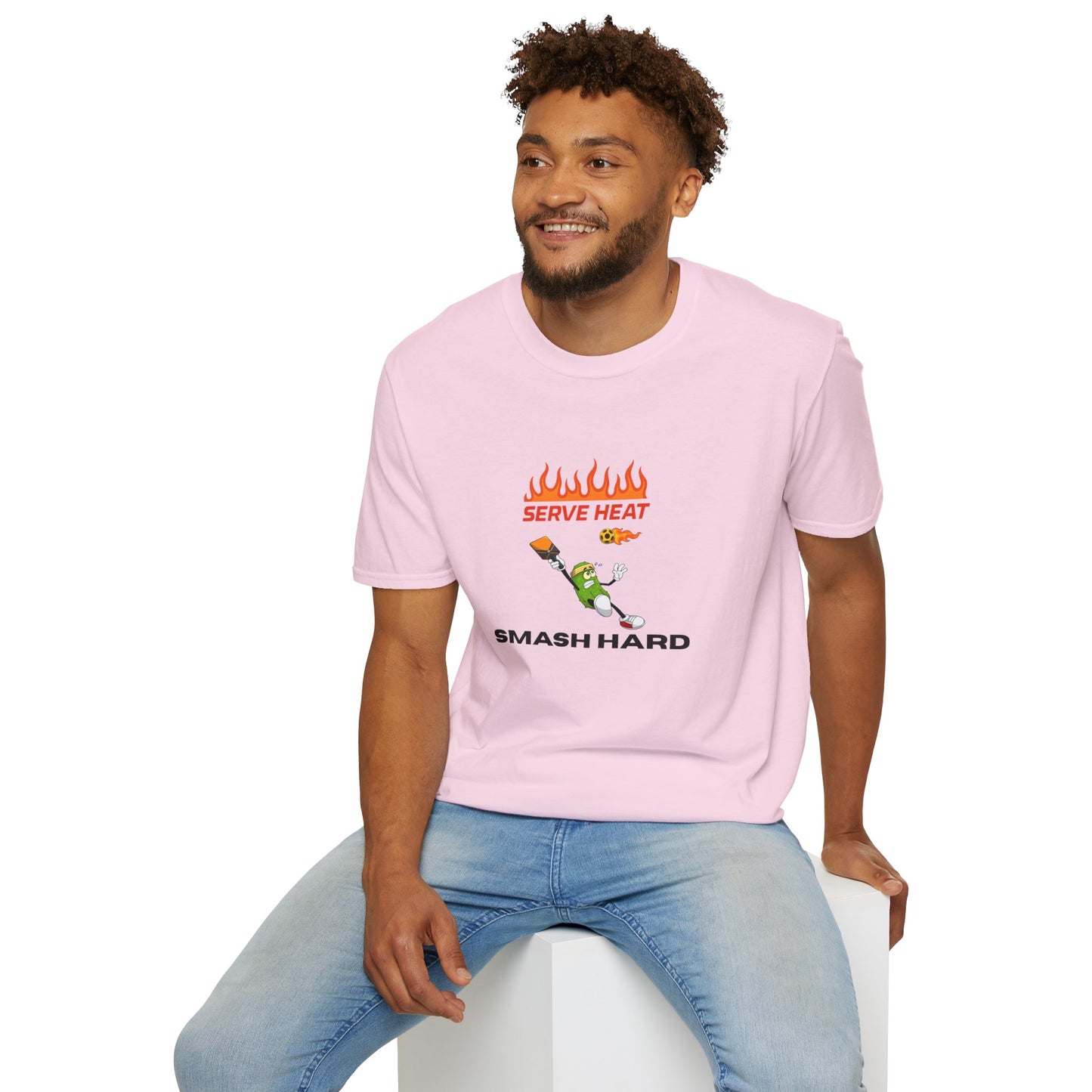 Unisex T-Shirt - Serve Heat Smash Hard