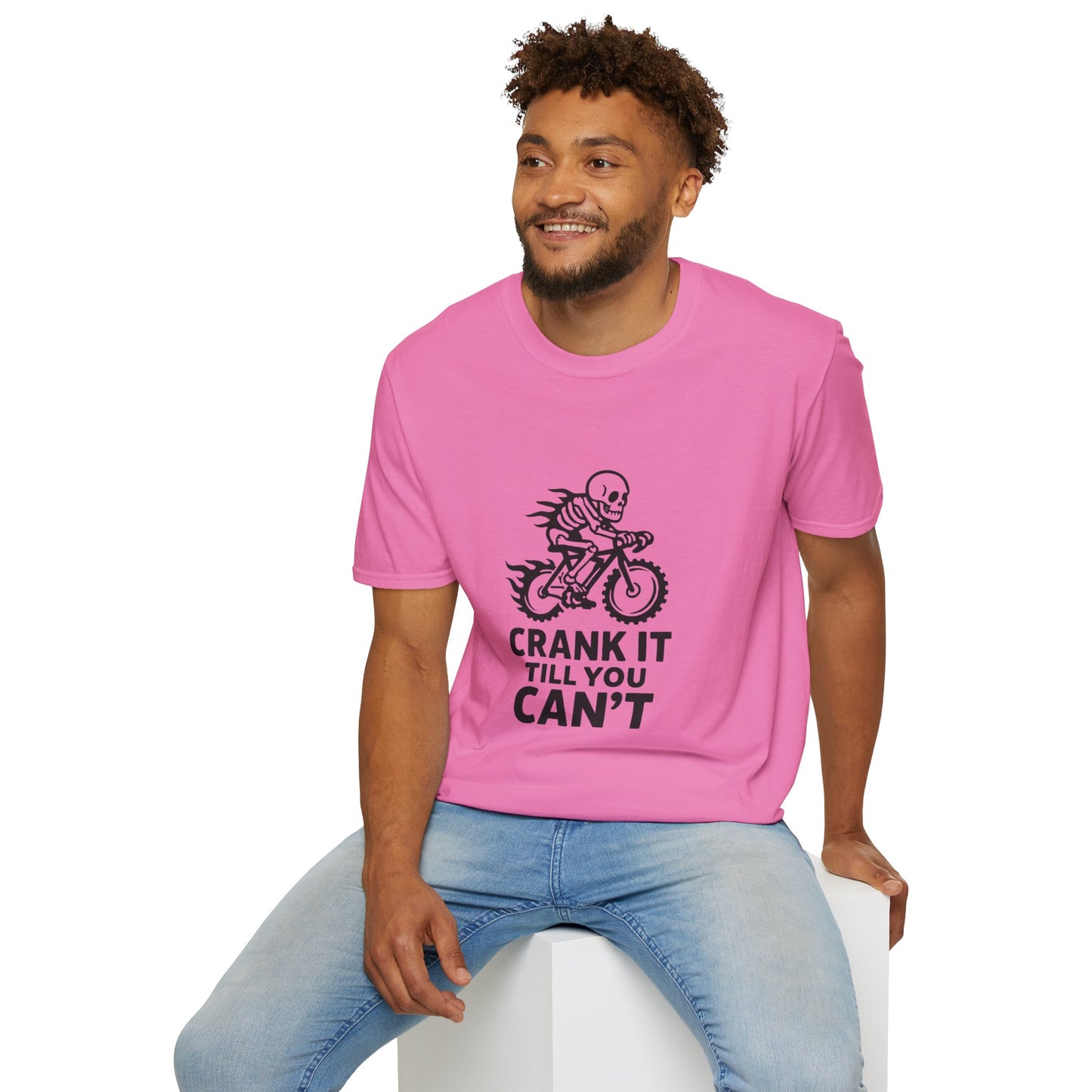 Unisex T-Shirt - Cool Skeleton Bike Rider