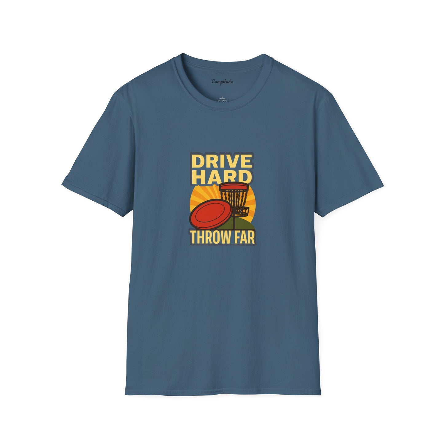 Unisex T-Shirt - Disc Golf Drive Hard Throw Far