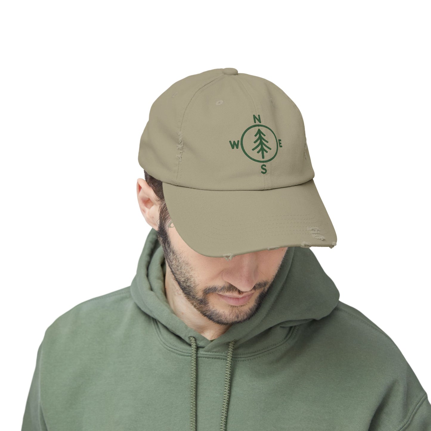 Distressed Cap - Compass Design