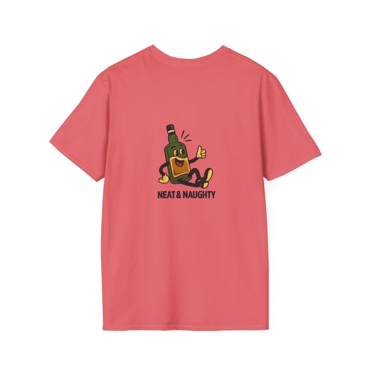 Unisex T-Shirt - Neat & Naughty - Scotch/Bourbon (2-sided graphic)