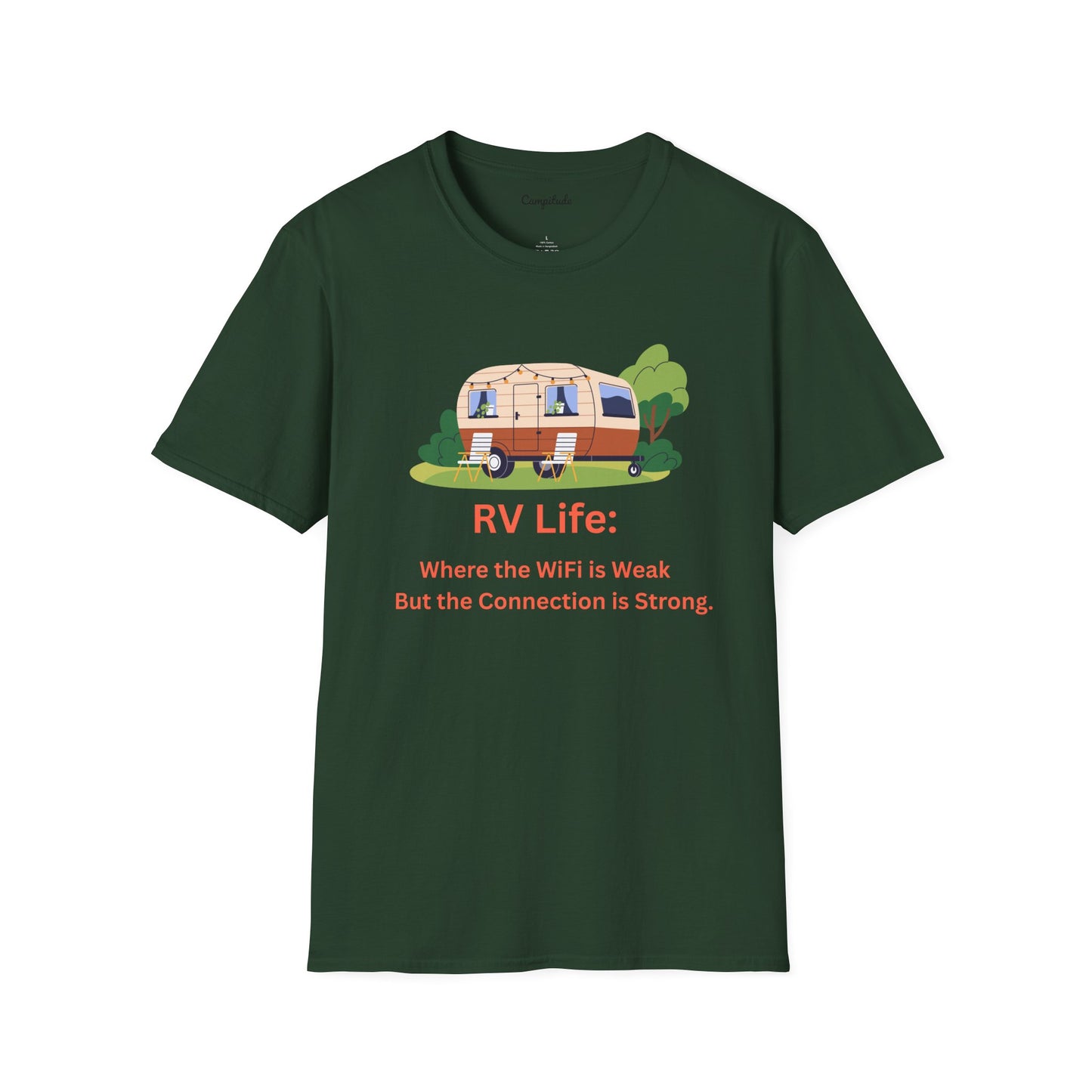 Unisex T-Shirt - RV Life Where the Connection is Weak, But the Connection is Strong (Vintage)