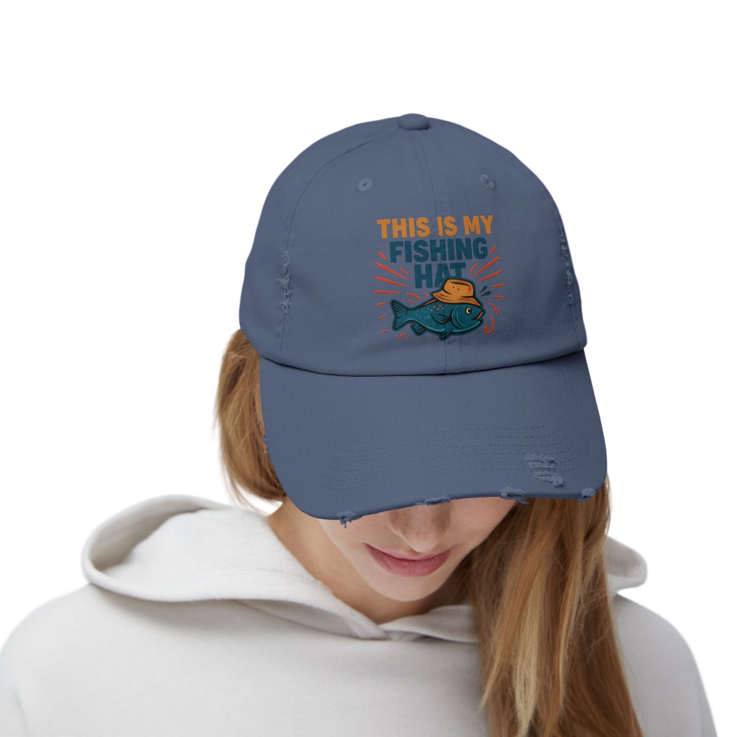 Distressed Cap -This is My Fishing Hat