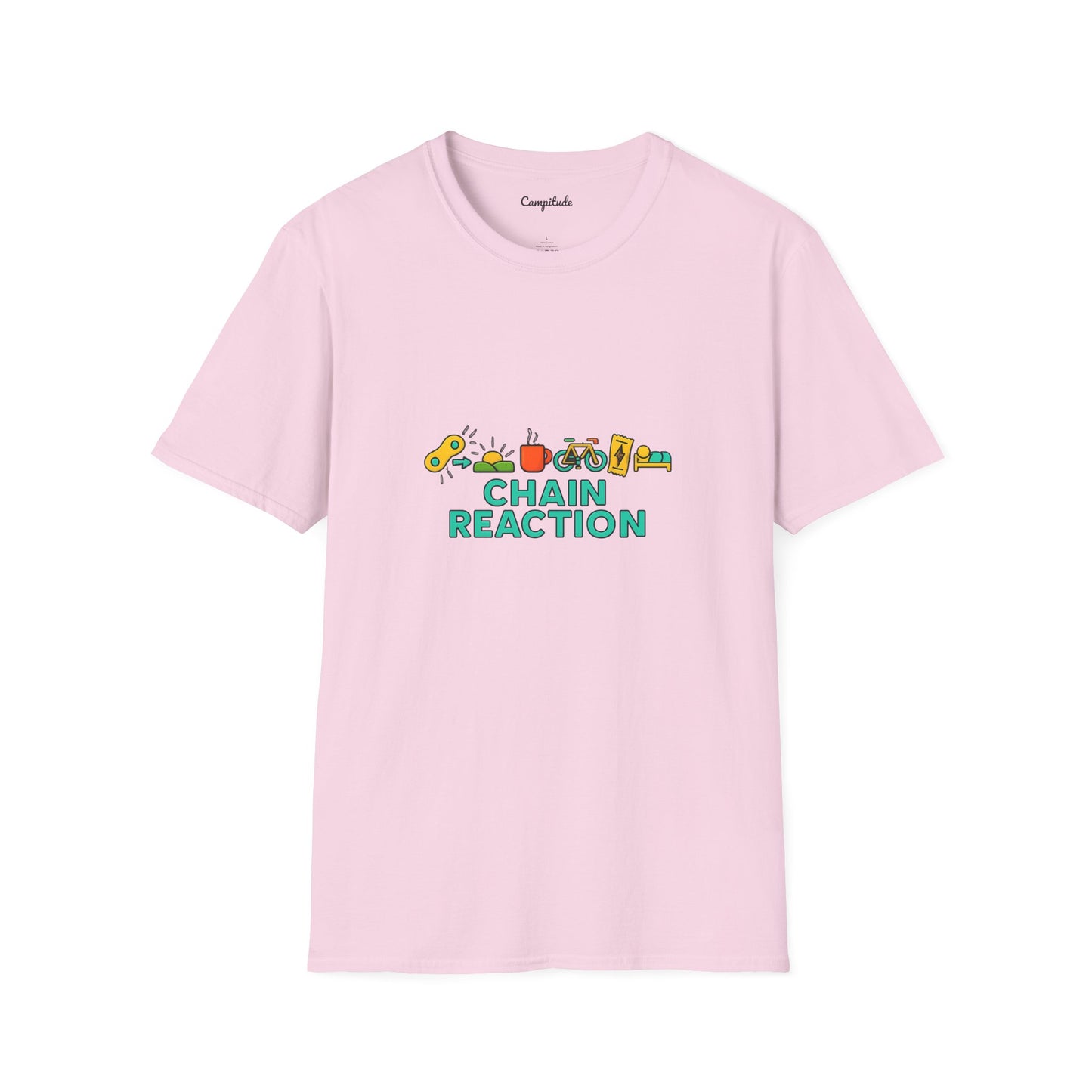 Unisex Softstyle T-Shirt - Cyclist Chain Reaction