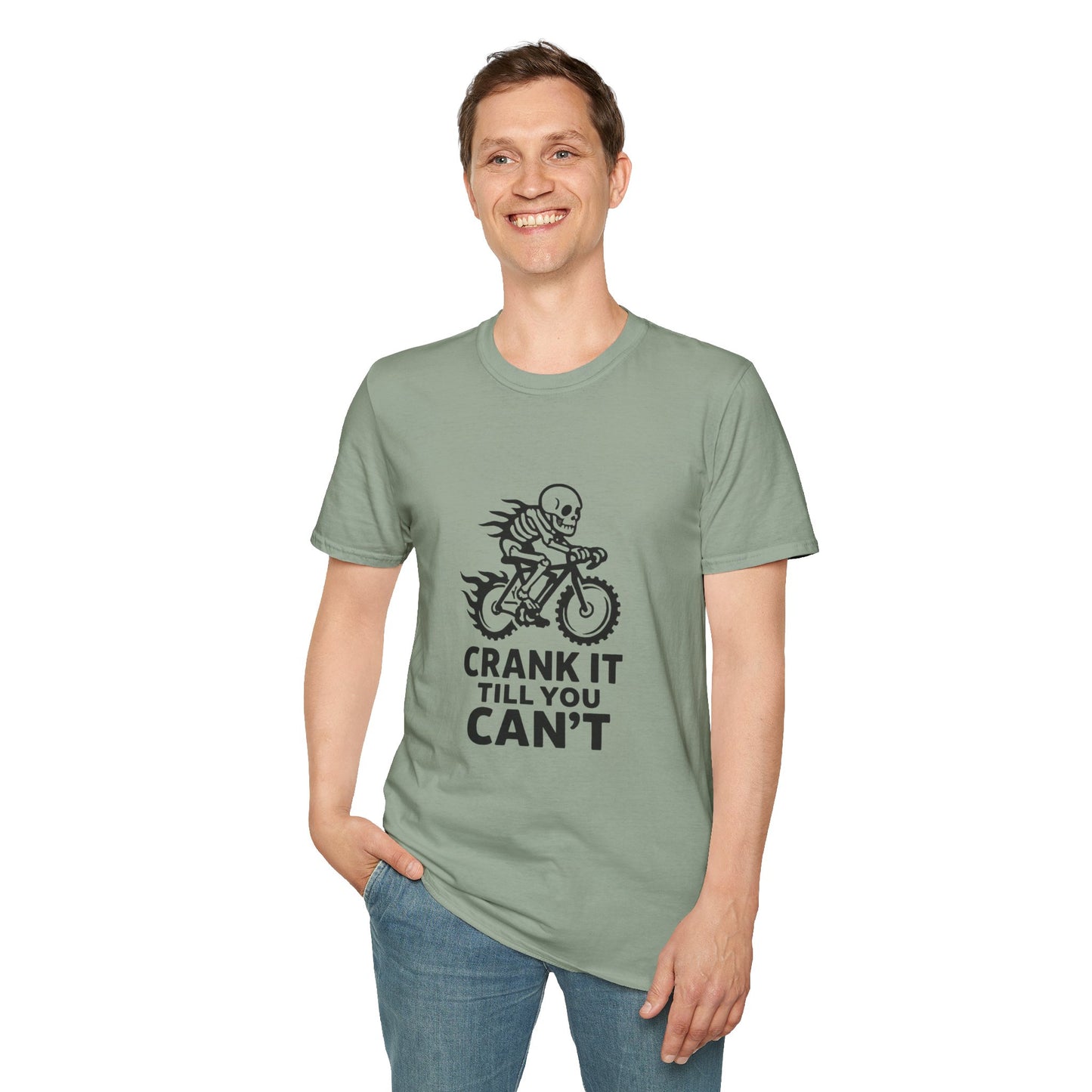 Unisex T-Shirt - Cool Skeleton Bike Rider
